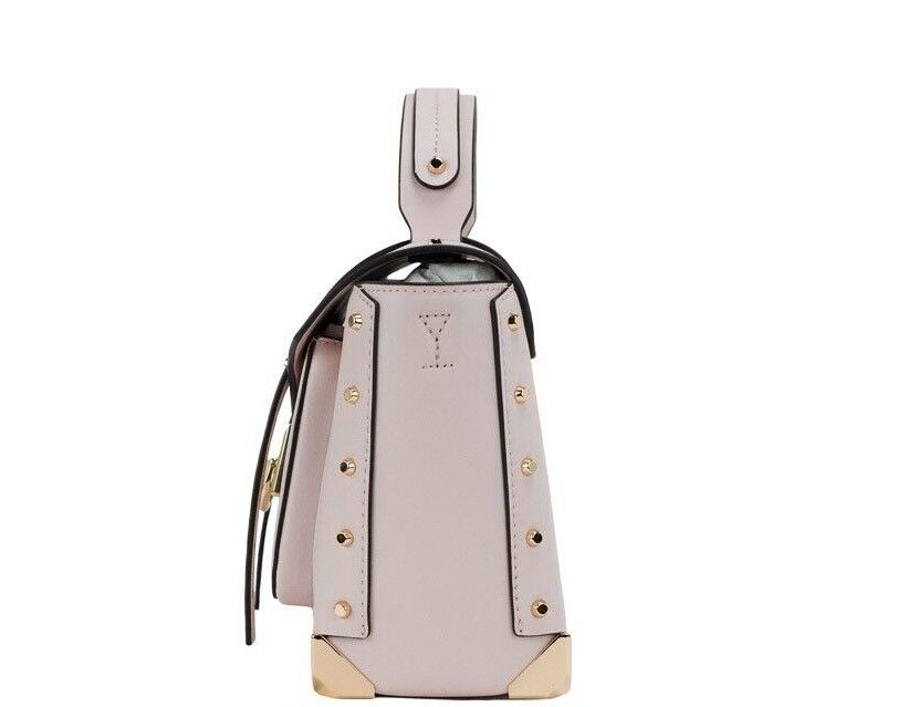1637722.jpg Manhattan Medium Powder Blush Leather Top Handle Satchel Handbag - Image 3