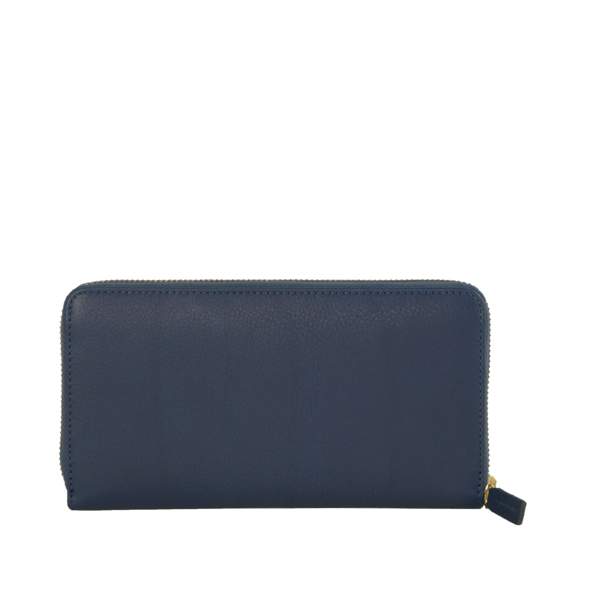 1881701.jpg Elegant Long Zipper Calfskin Wallet in Blue - Image 2