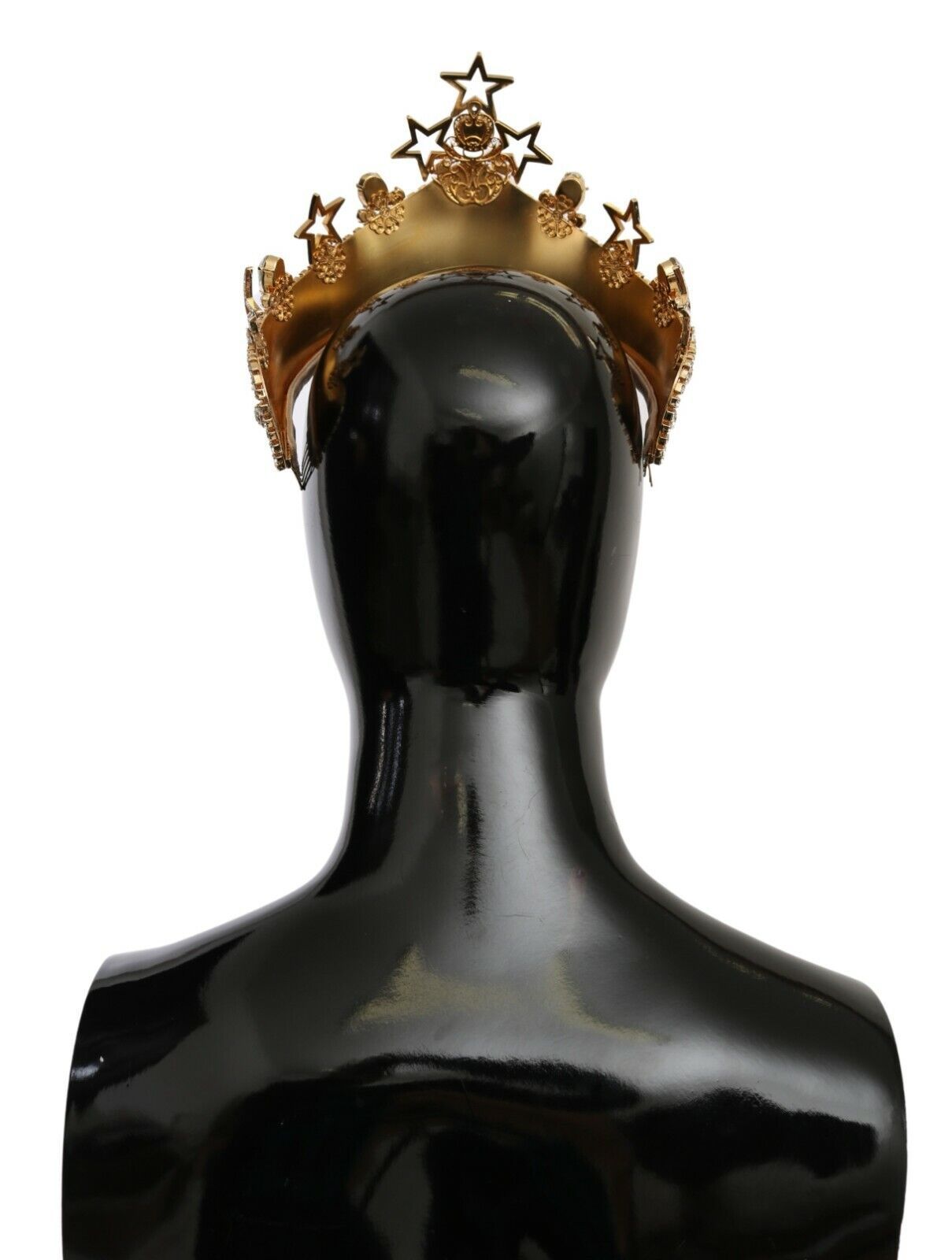 1909731.jpg Regal Crystal Diadem Gold Tiara - Image 3
