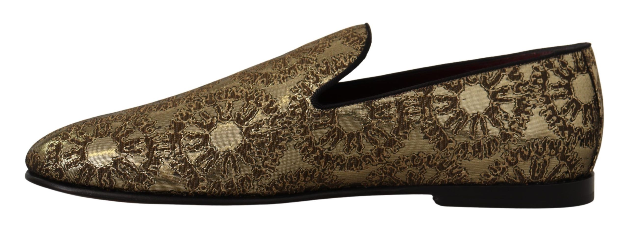 1946014.jpg Gold Tone Loafers Slides Dress Shoes - Image 3