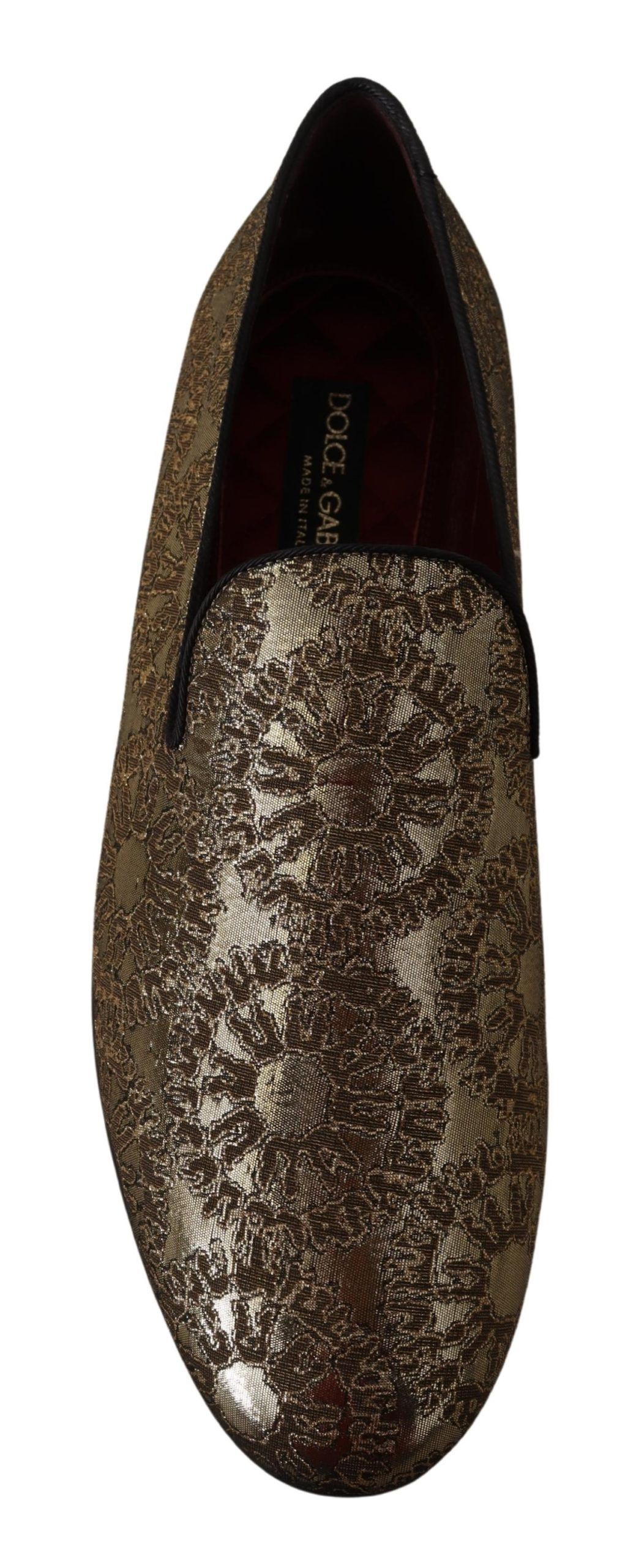 1946017.jpg Gold Tone Loafers Slides Dress Shoes - Image 5