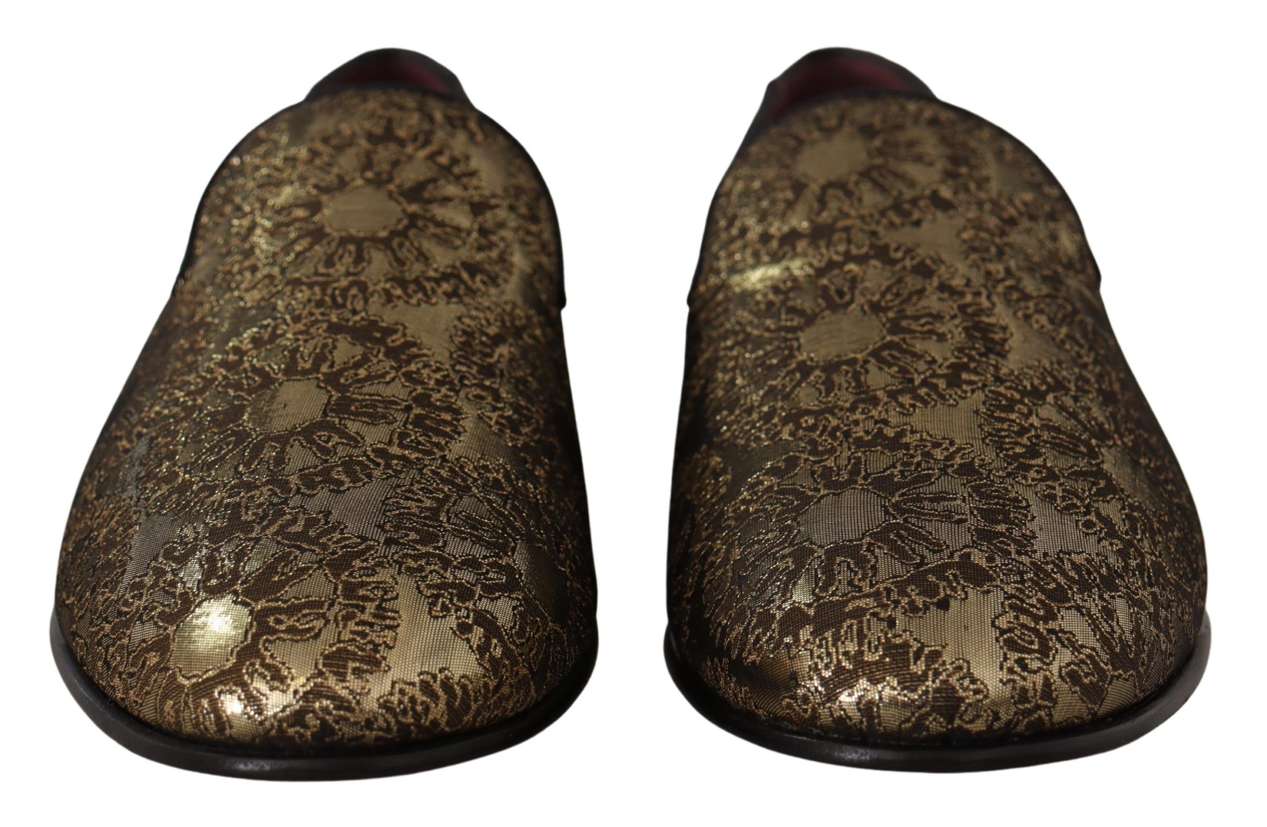 1946018.jpg Gold Tone Loafers Slides Dress Shoes - Image 6