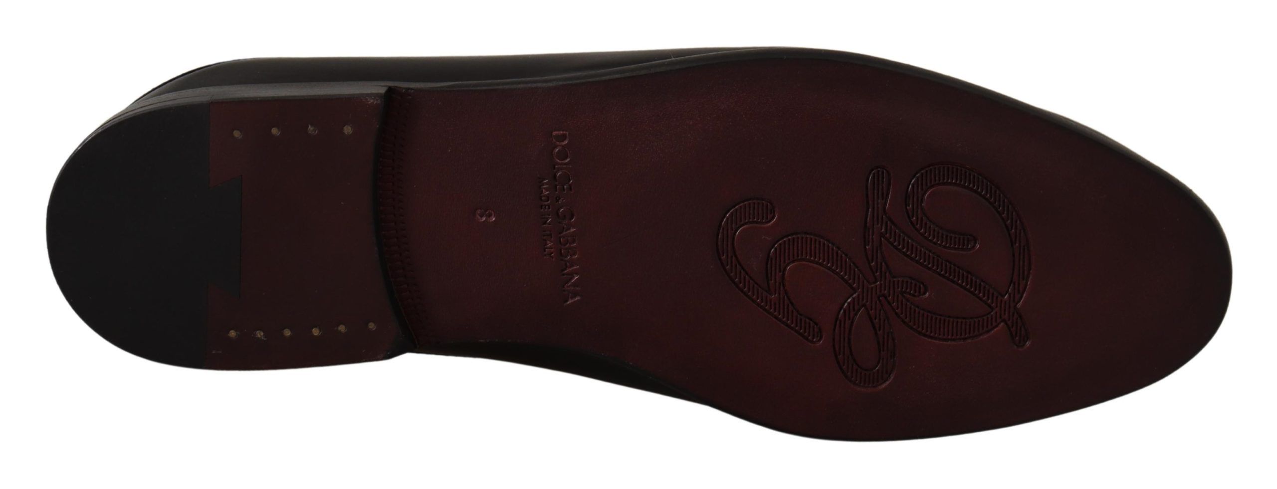 1946028.jpg Exquisite Black & Burgundy Leather Slides - Image 4