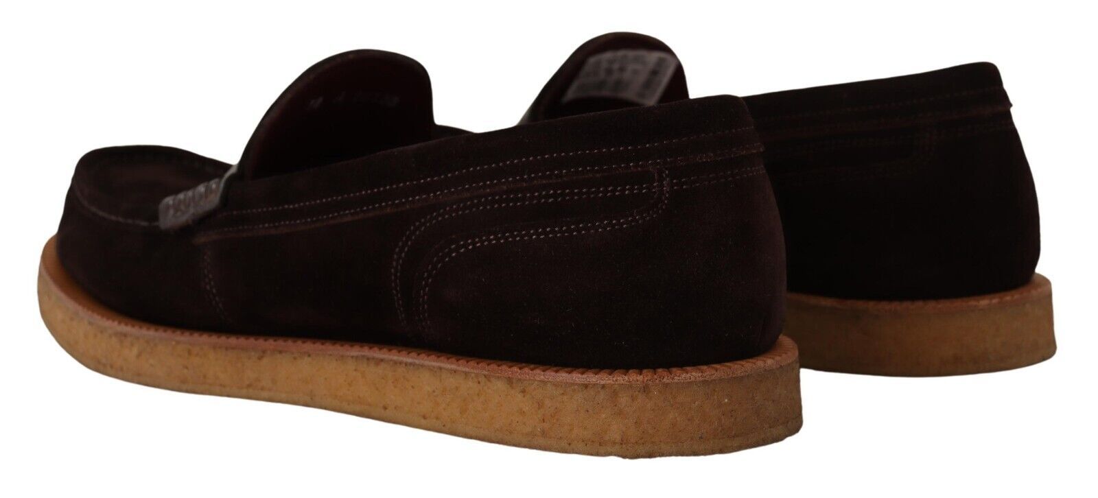1964840.jpg Elegant Suede Crocodile Loafers in Brown - Image 4