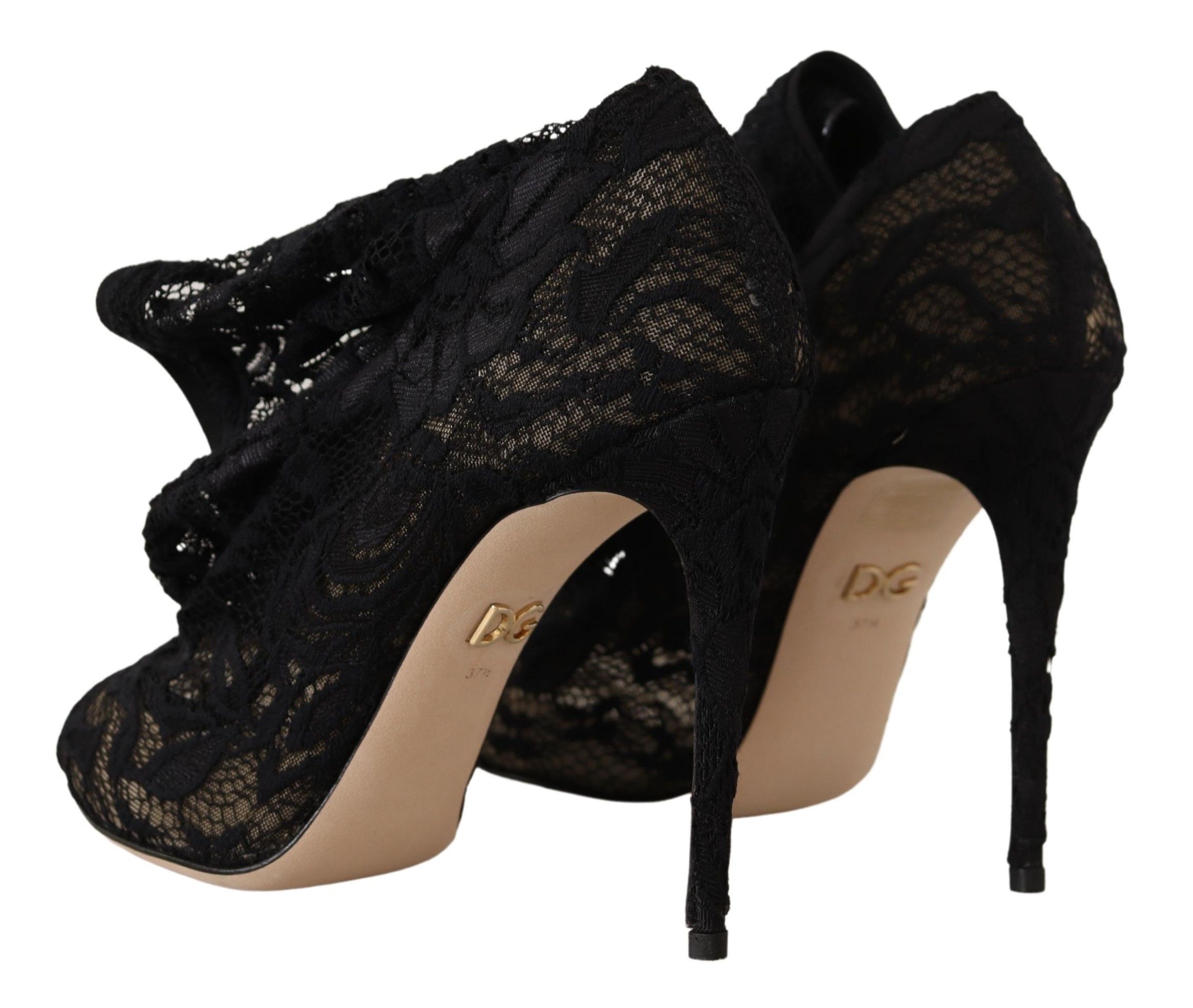 1987150.jpg Elegant Stretch Sock Boots in Black - Image 4