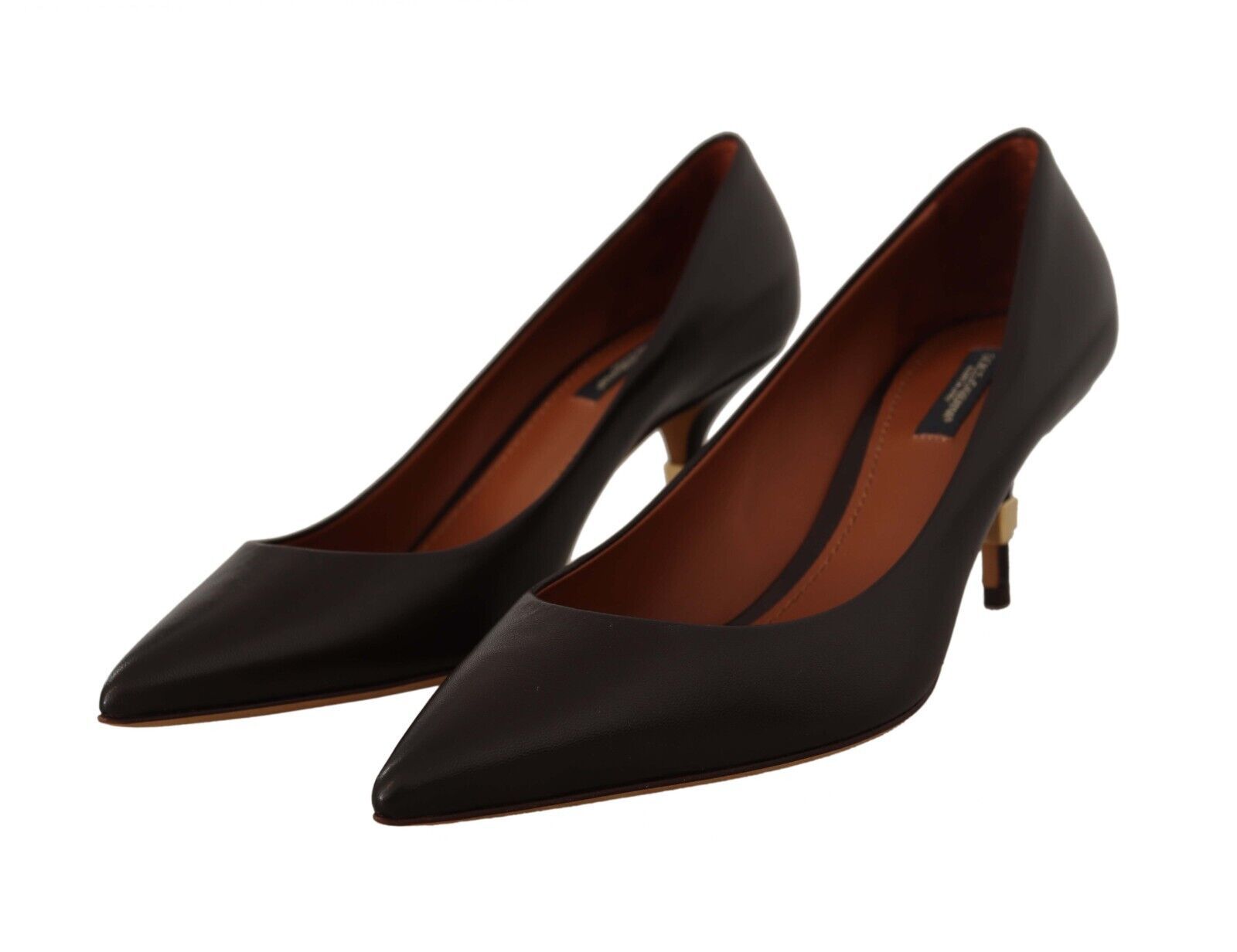 1993874.jpg Elegant Brown Leather Heels Pumps - Image 3
