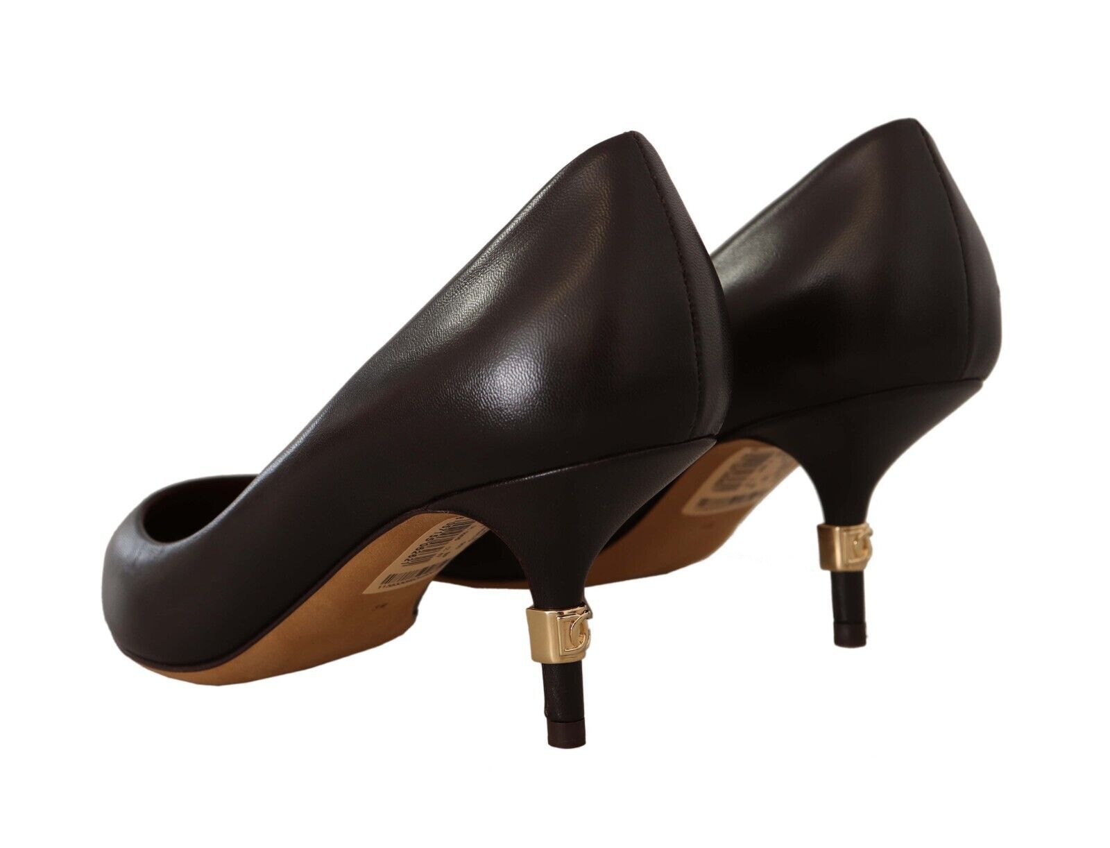 1993875.jpg Elegant Brown Leather Heels Pumps - Image 4