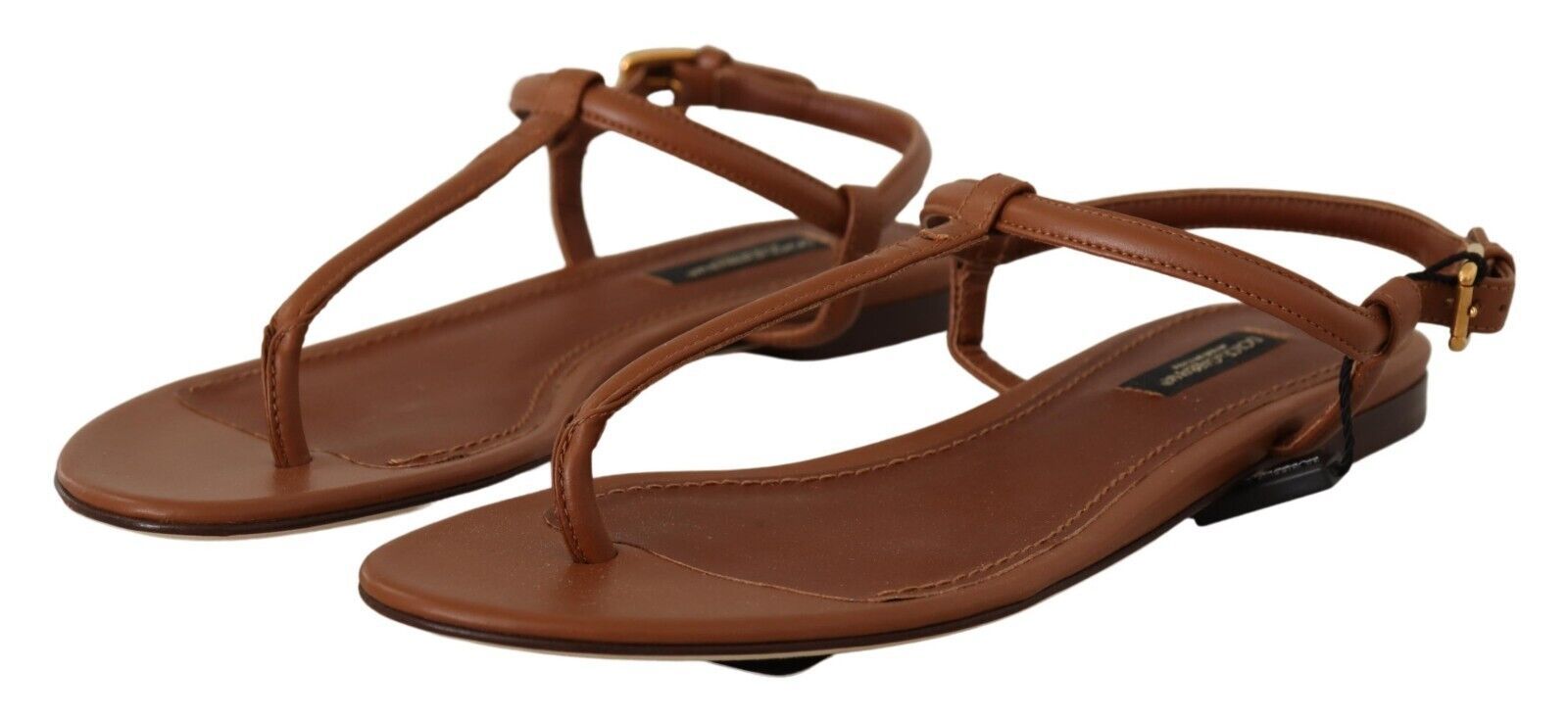 1999506.jpg Elegant Leather T-Strap Flat Sandals - Image 6