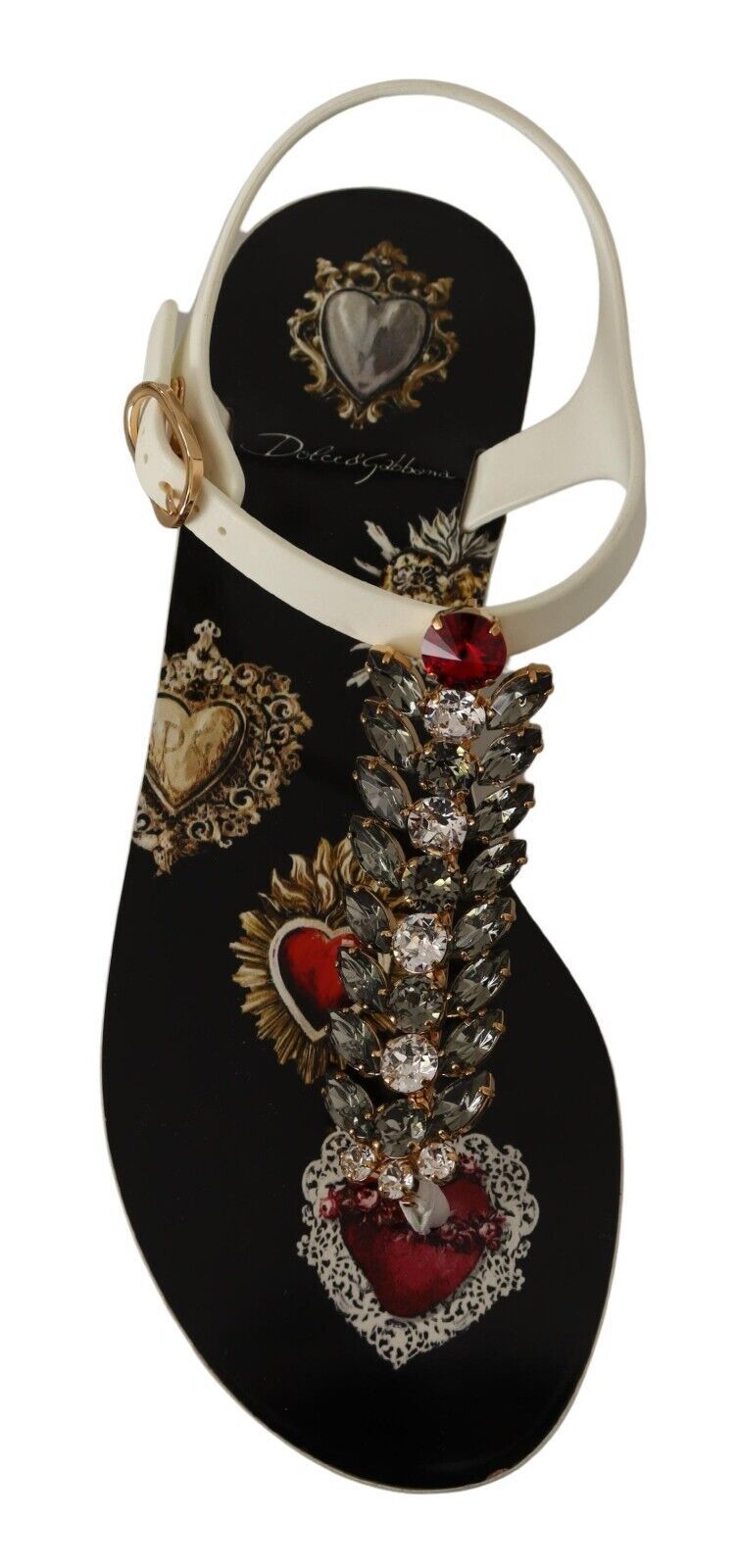 1999588.jpg T-Strap Heart Crystal Embellished Sandals - Image 3