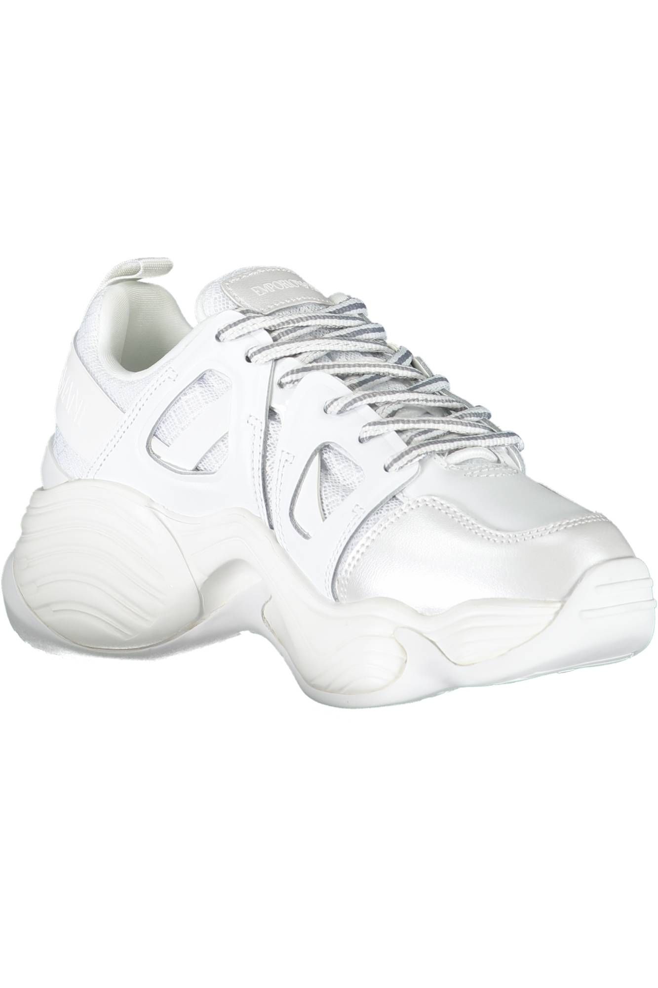 2001438.jpg White Polyester Women Sneaker - Image 2