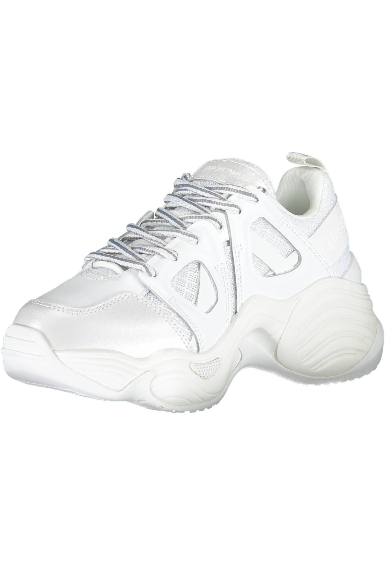 2001455.jpg White Polyester Women Sneaker - Image 3