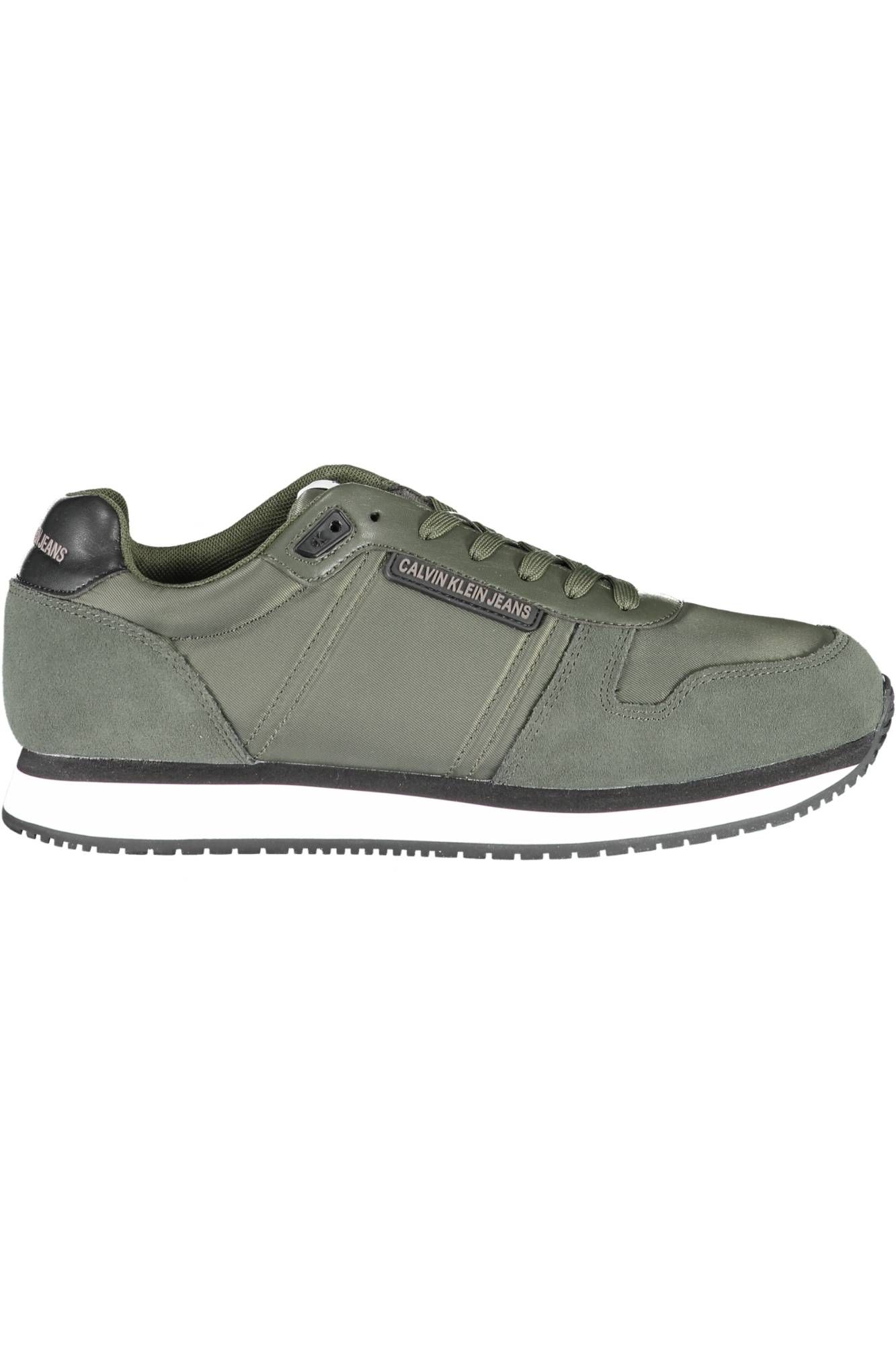 Green Polyester Men Sneaker