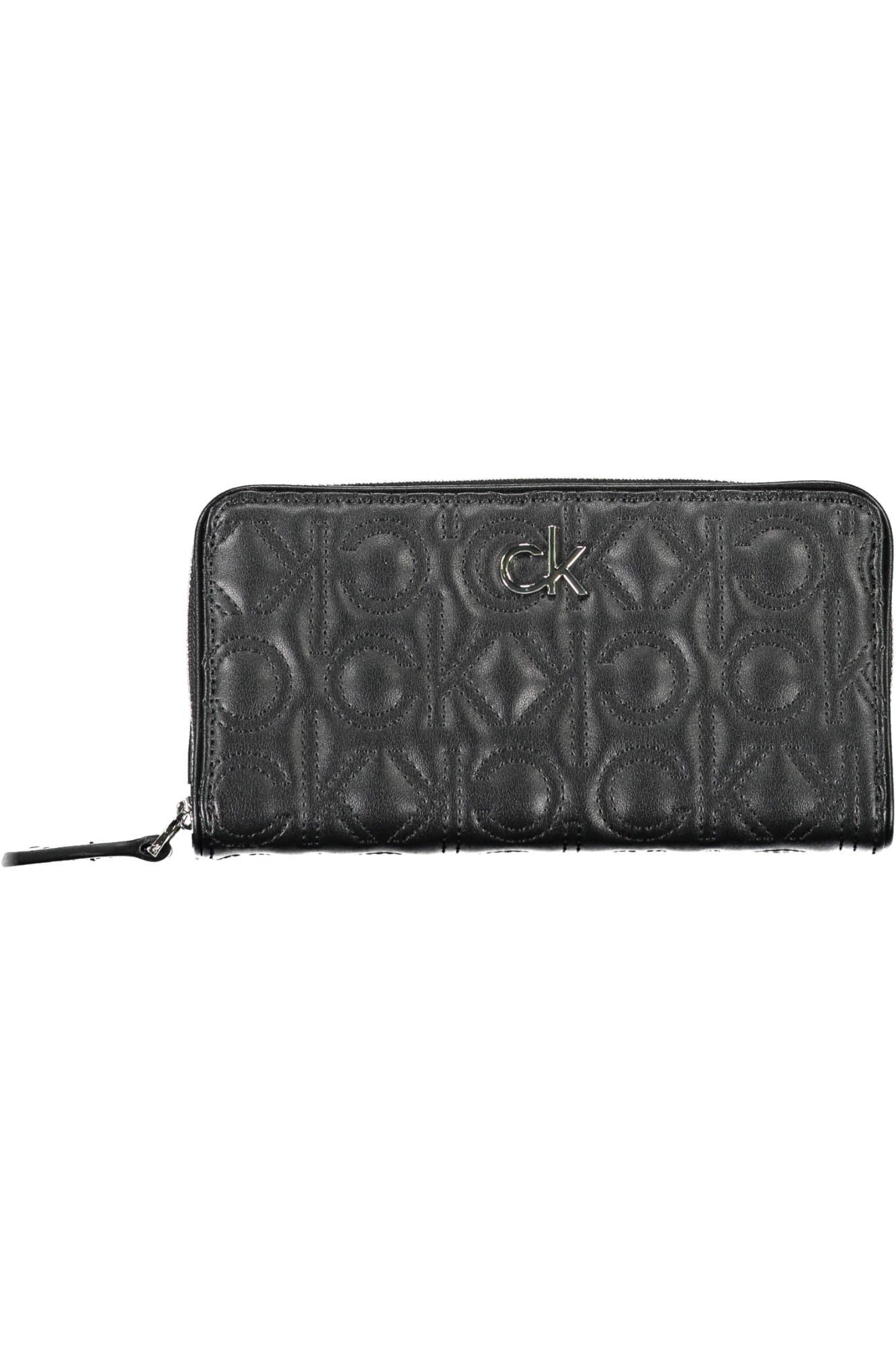 Black Polyurethane Women Wallet