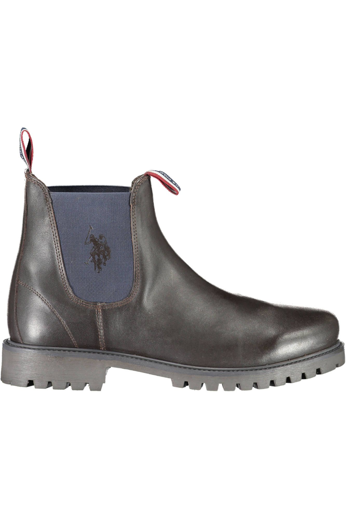 Brown Polyester Men Boot