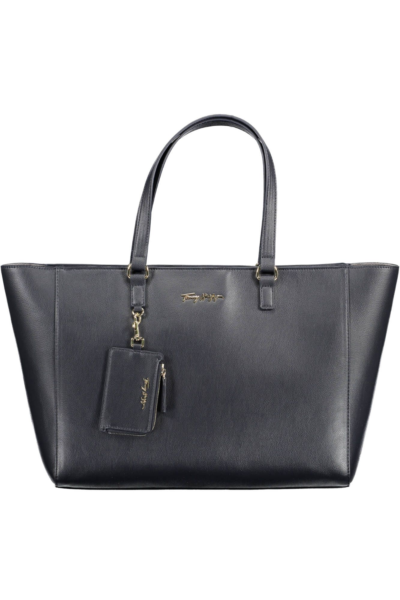 Blue Polyester Women Handbag