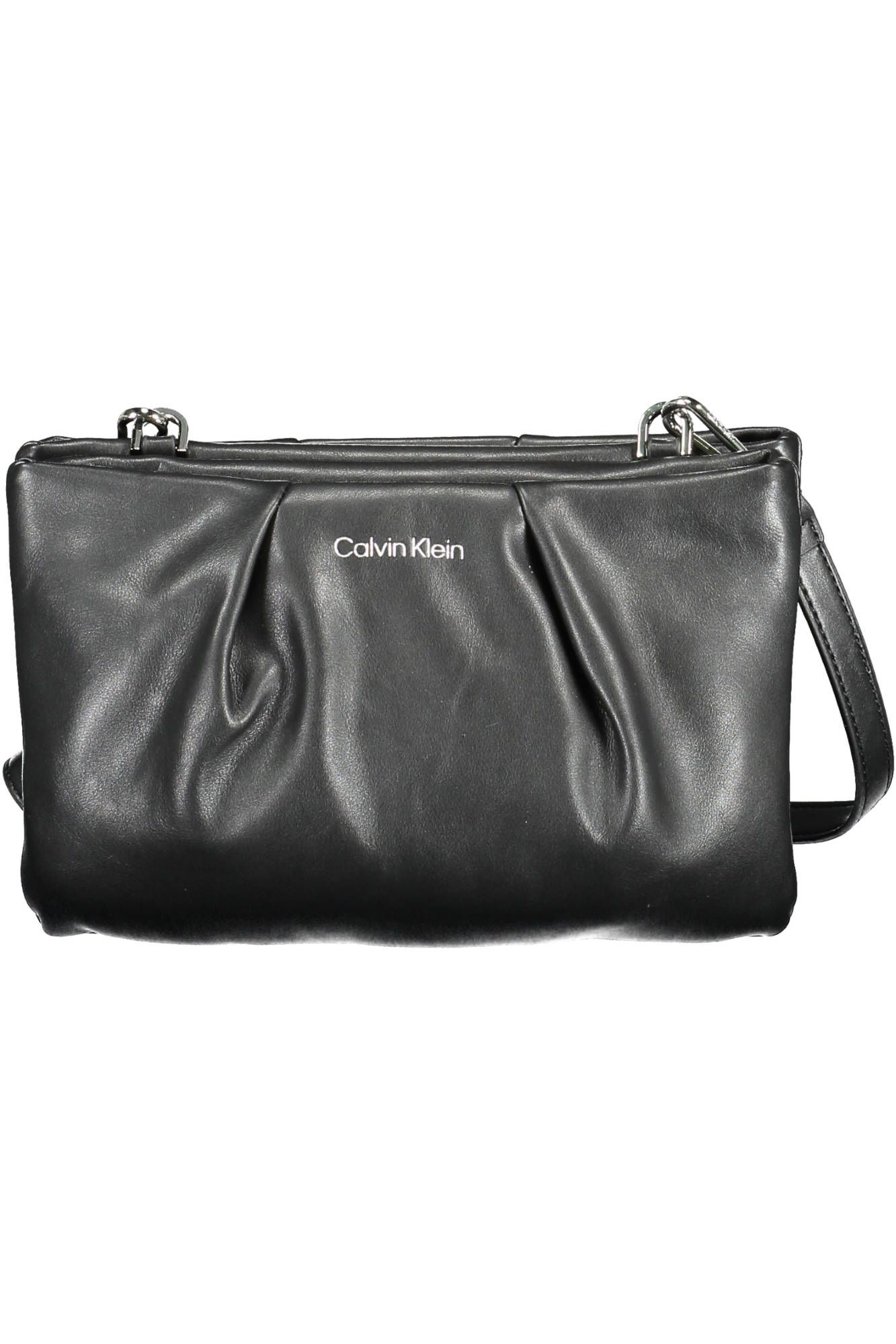 Black Polyethylene Women Handbag