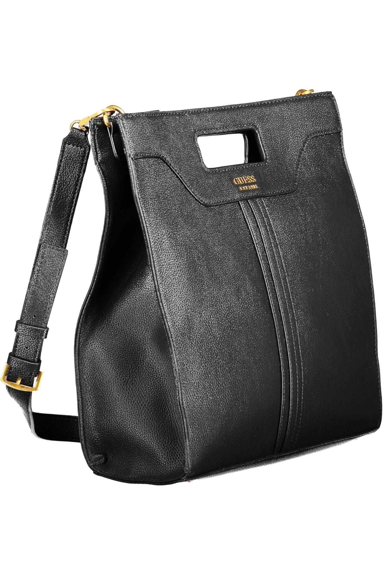 2016035.jpg Black Polyethylene Women Handbag - Image 3