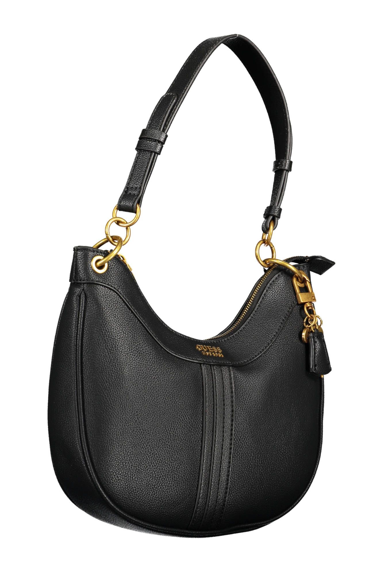 2016068.jpg Black Polyurethane Women Handbag - Image 3