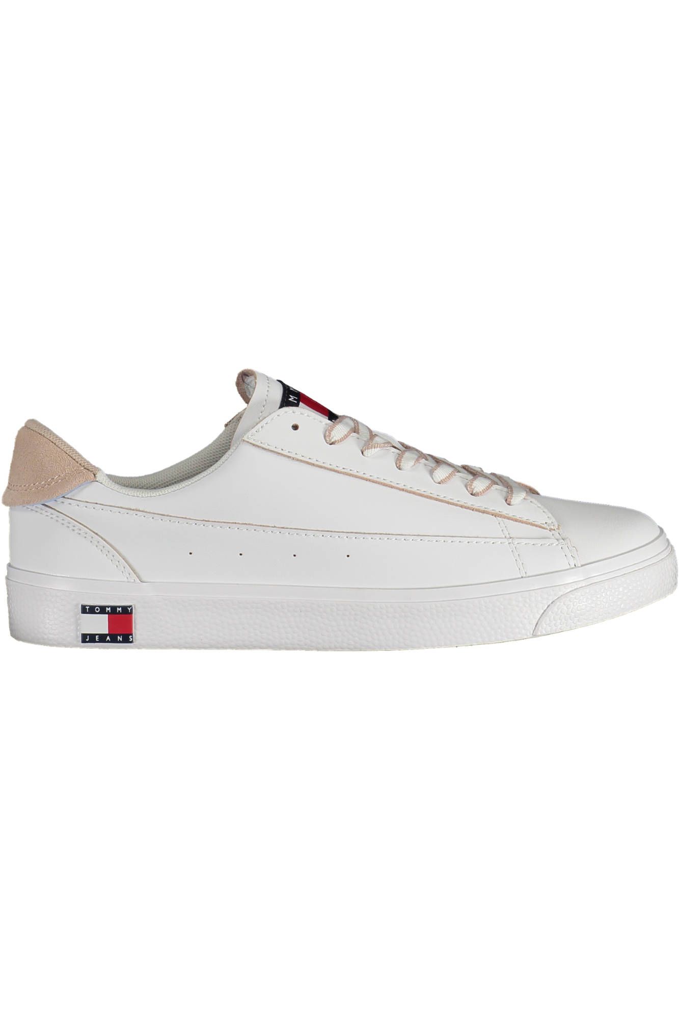 White Polyester Women Sneaker