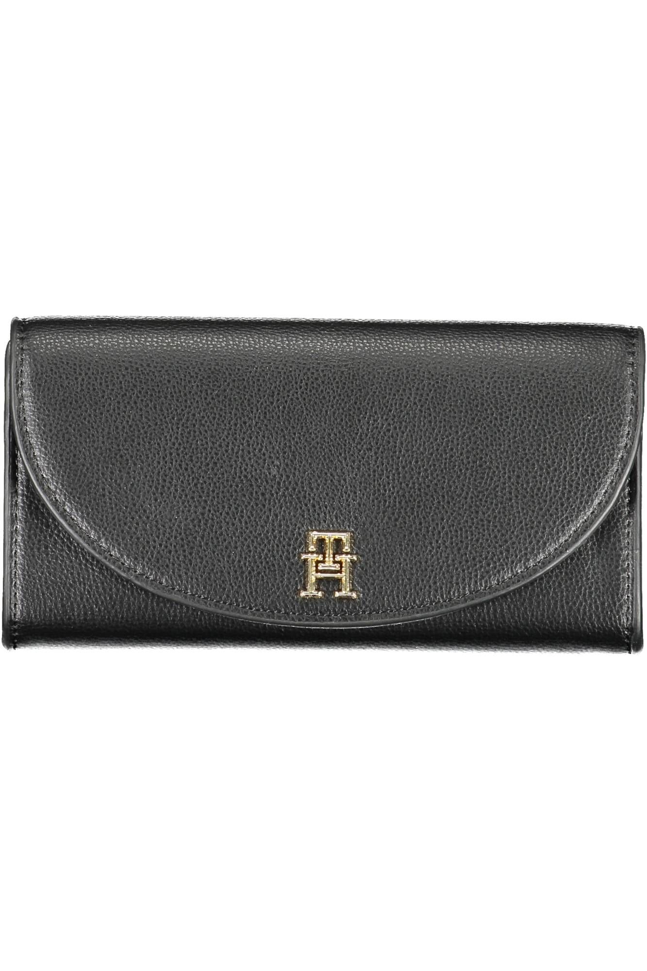Black Polyurethane Women Wallet
