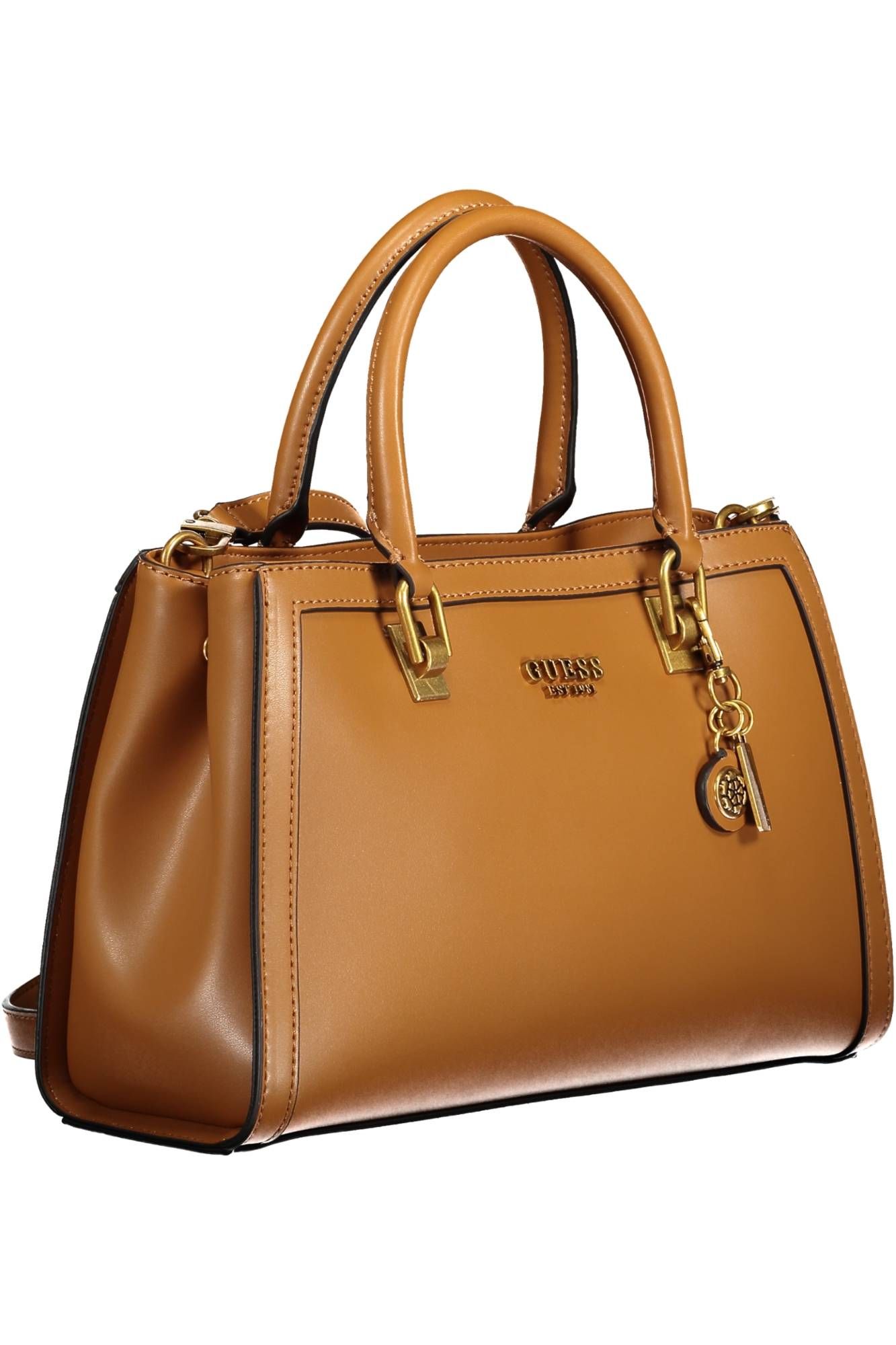 2018297.jpg Brown Polyurethane Women Handbag - Image 3