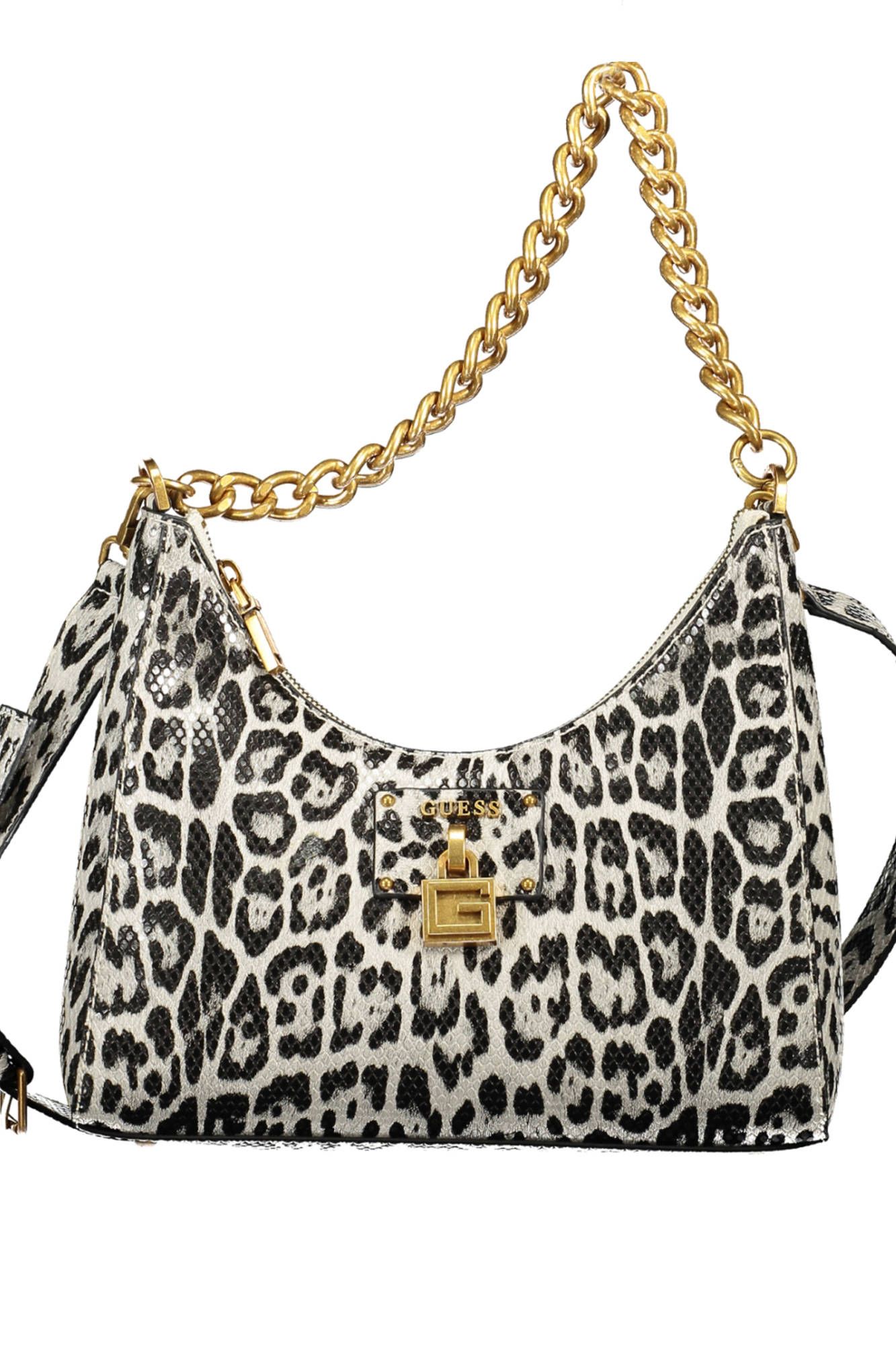 Black Polyurethane Women Handbag