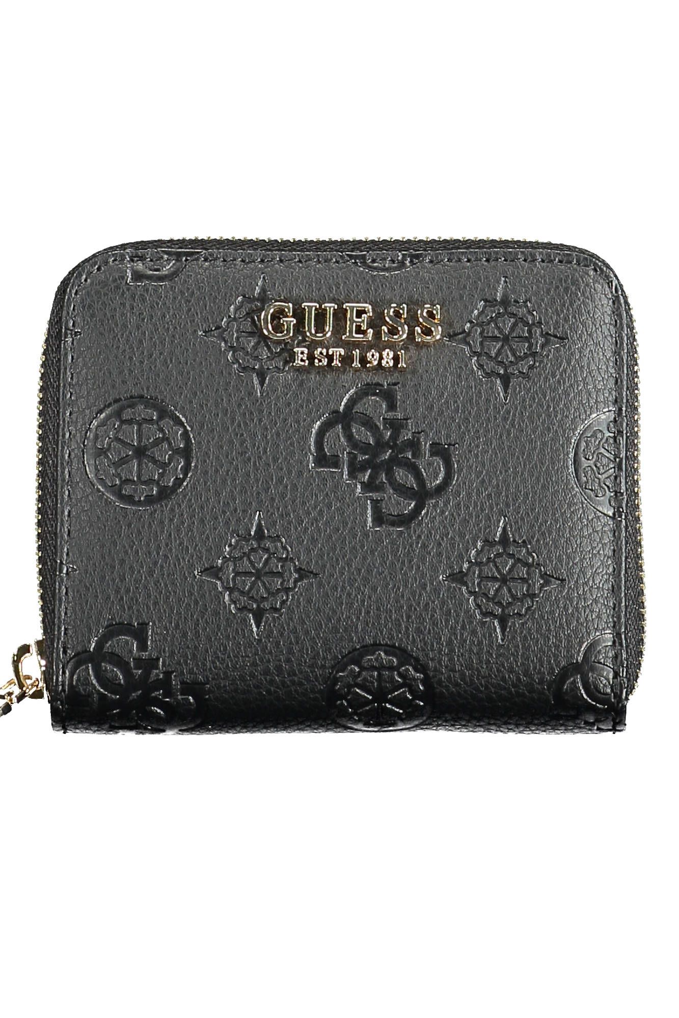 Black Polyurethane Women Wallet