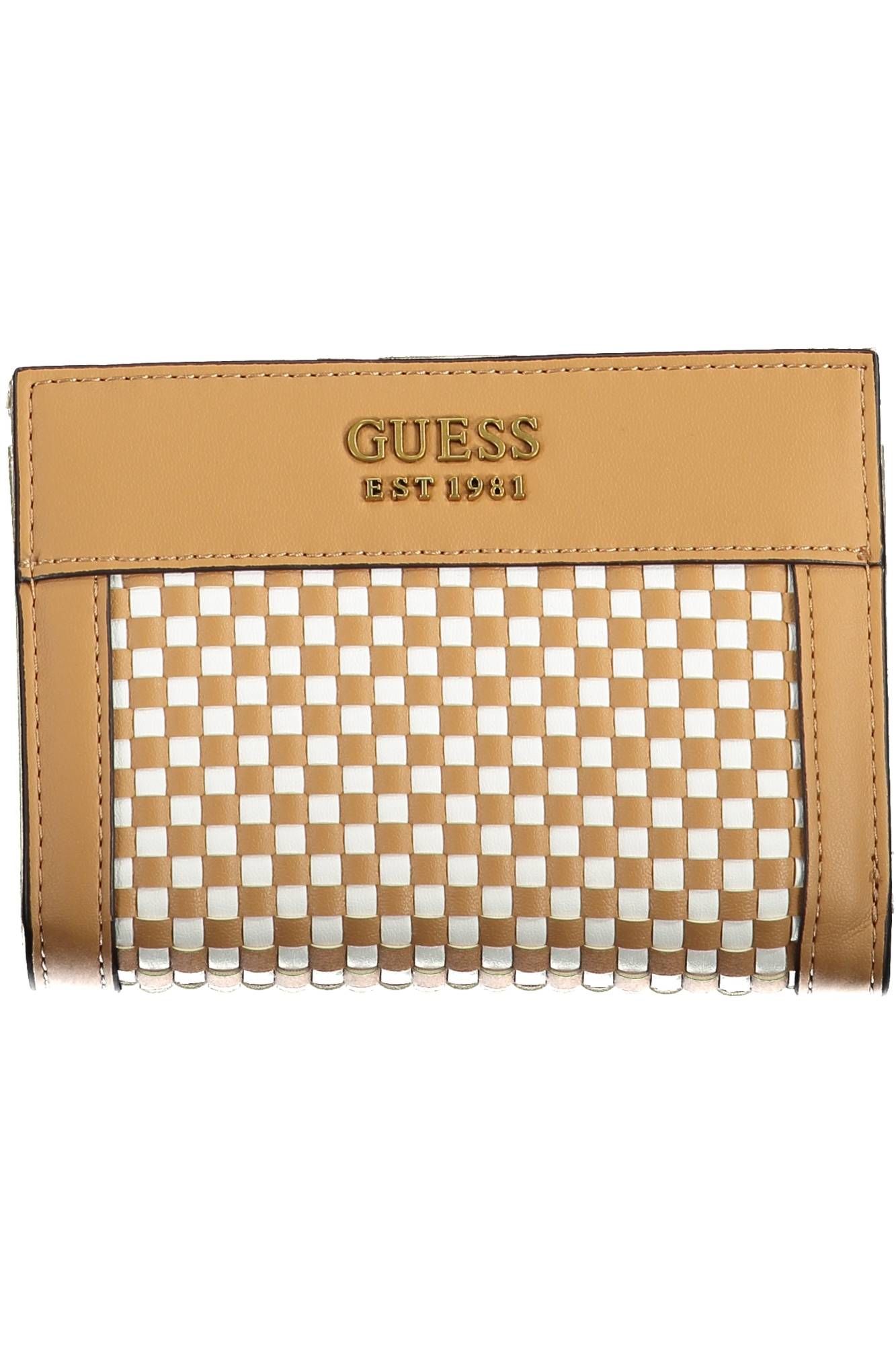 Brown Polyurethane Women Wallet