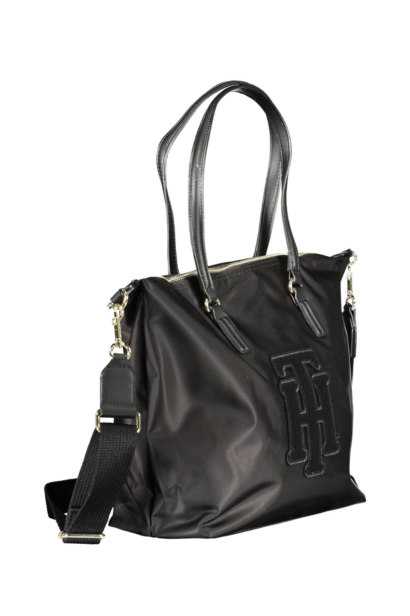 2019597.jpg Black Nylon Women Handbag - Image 3