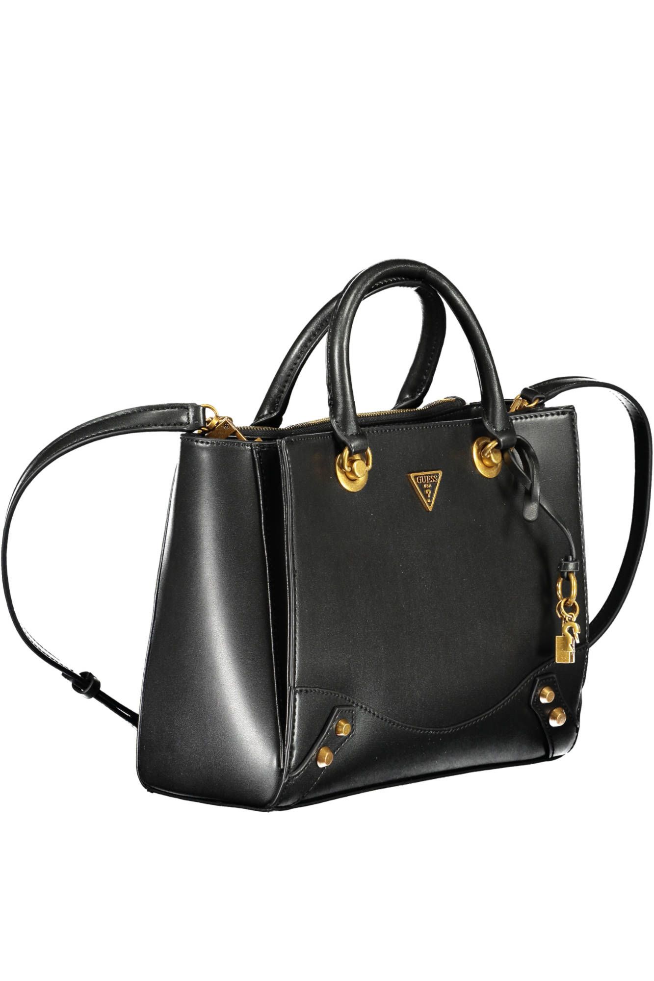 2020083.jpg Black Polyurethane Women Handbag - Image 3