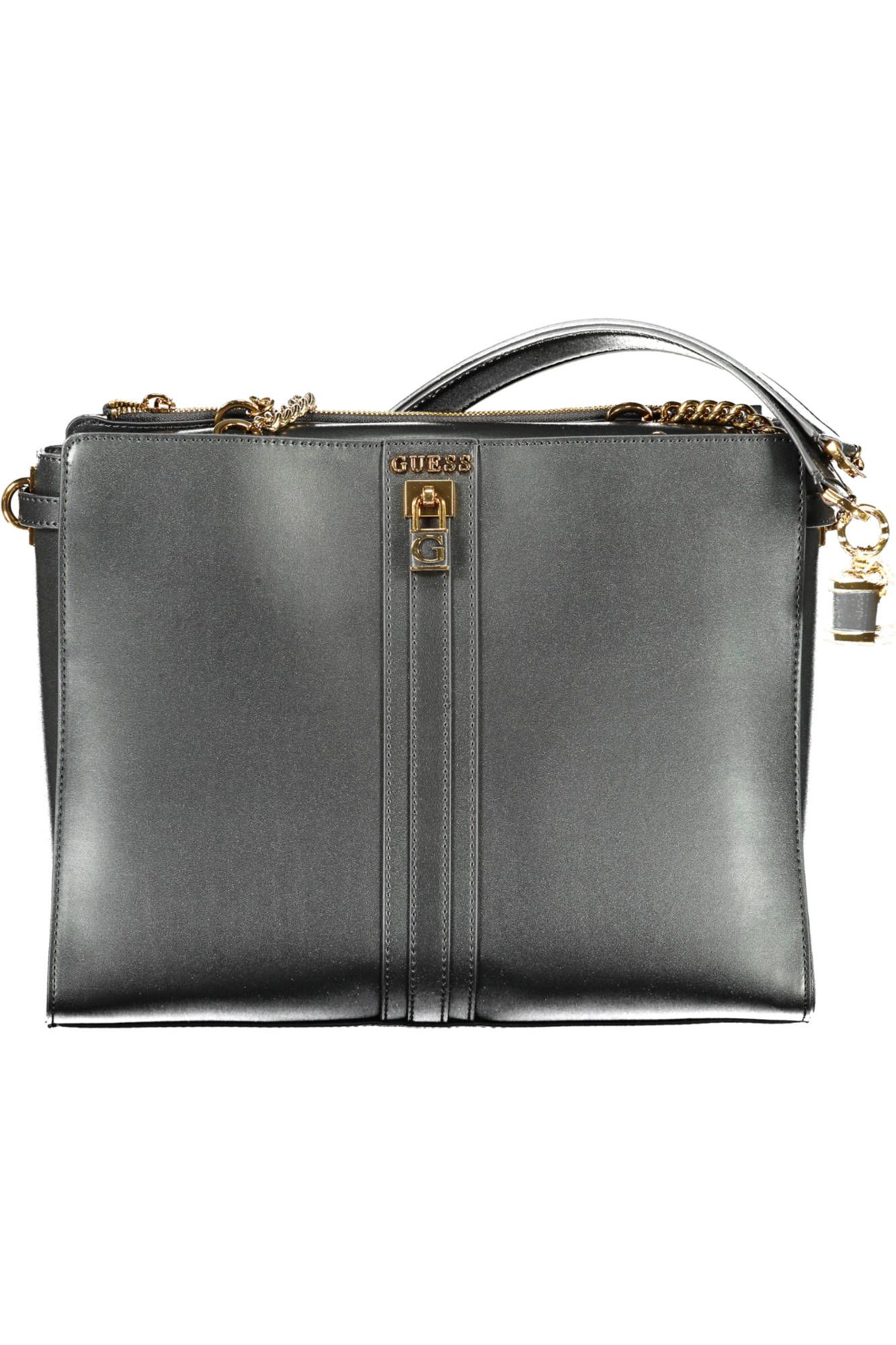 Black Polyethylene Women Handbag