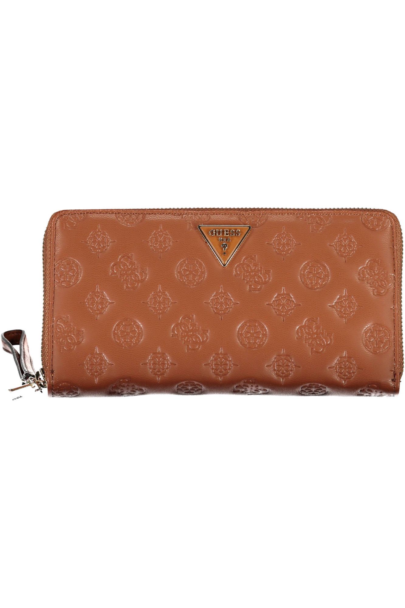 Brown Polyurethane Women Wallet