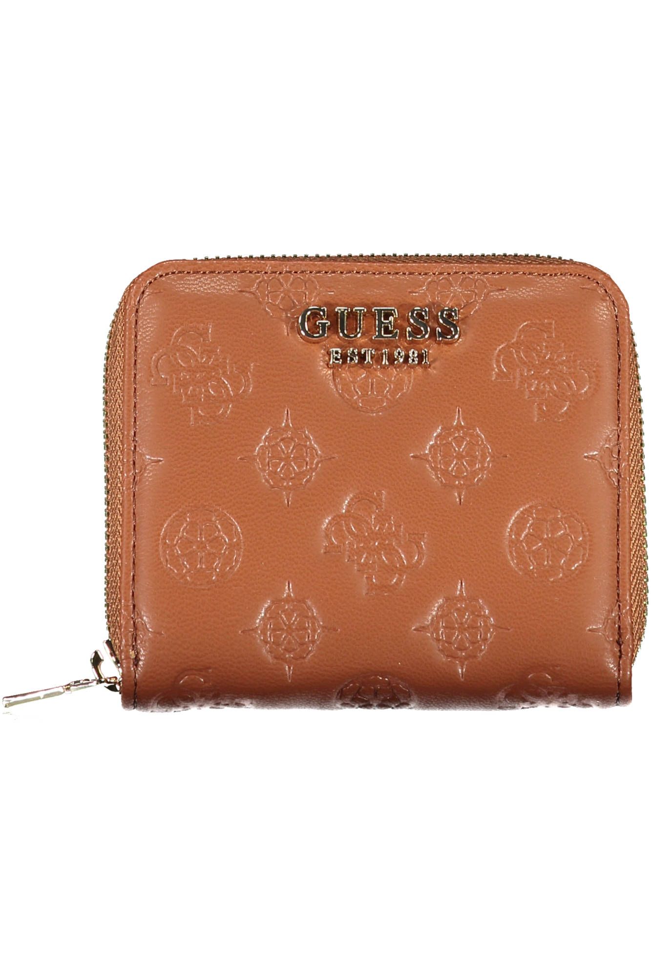 Brown Polyurethane Women Wallet