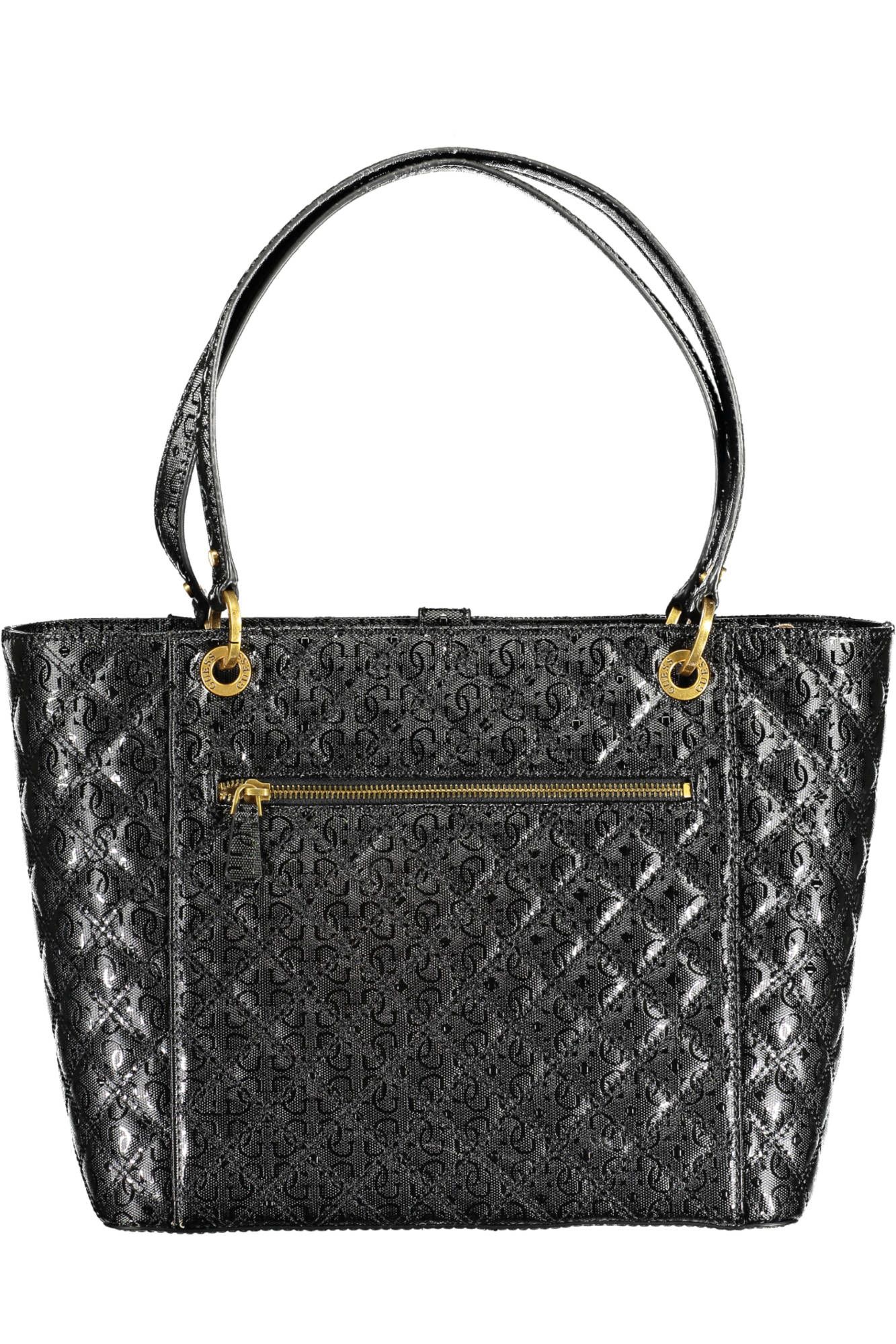 2021183.jpg Black Polyurethane Women Handbag - Image 2