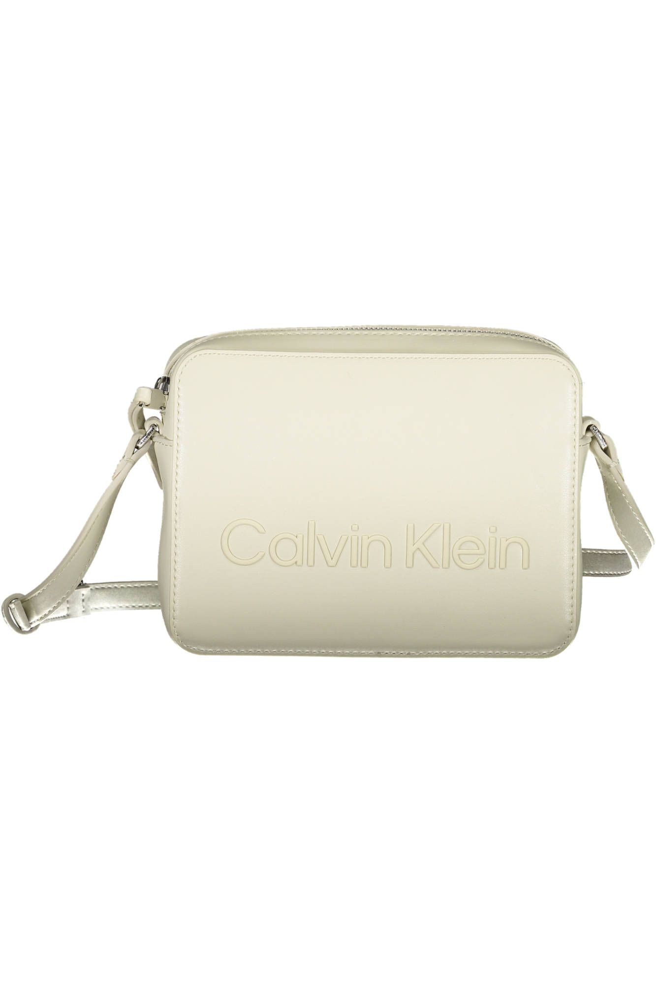 White Polyester Women Handbag