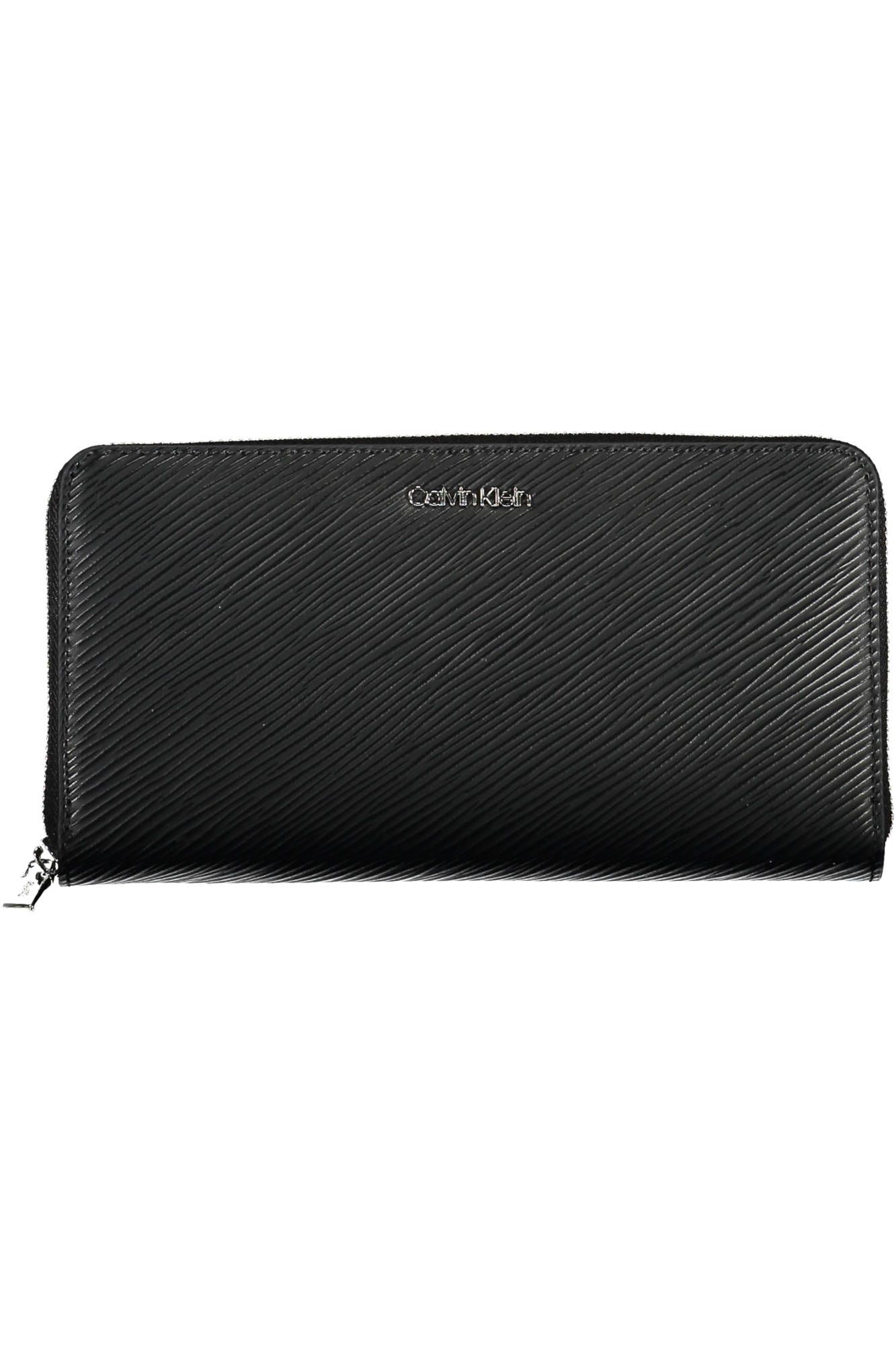 Black Polyurethane Women Wallet
