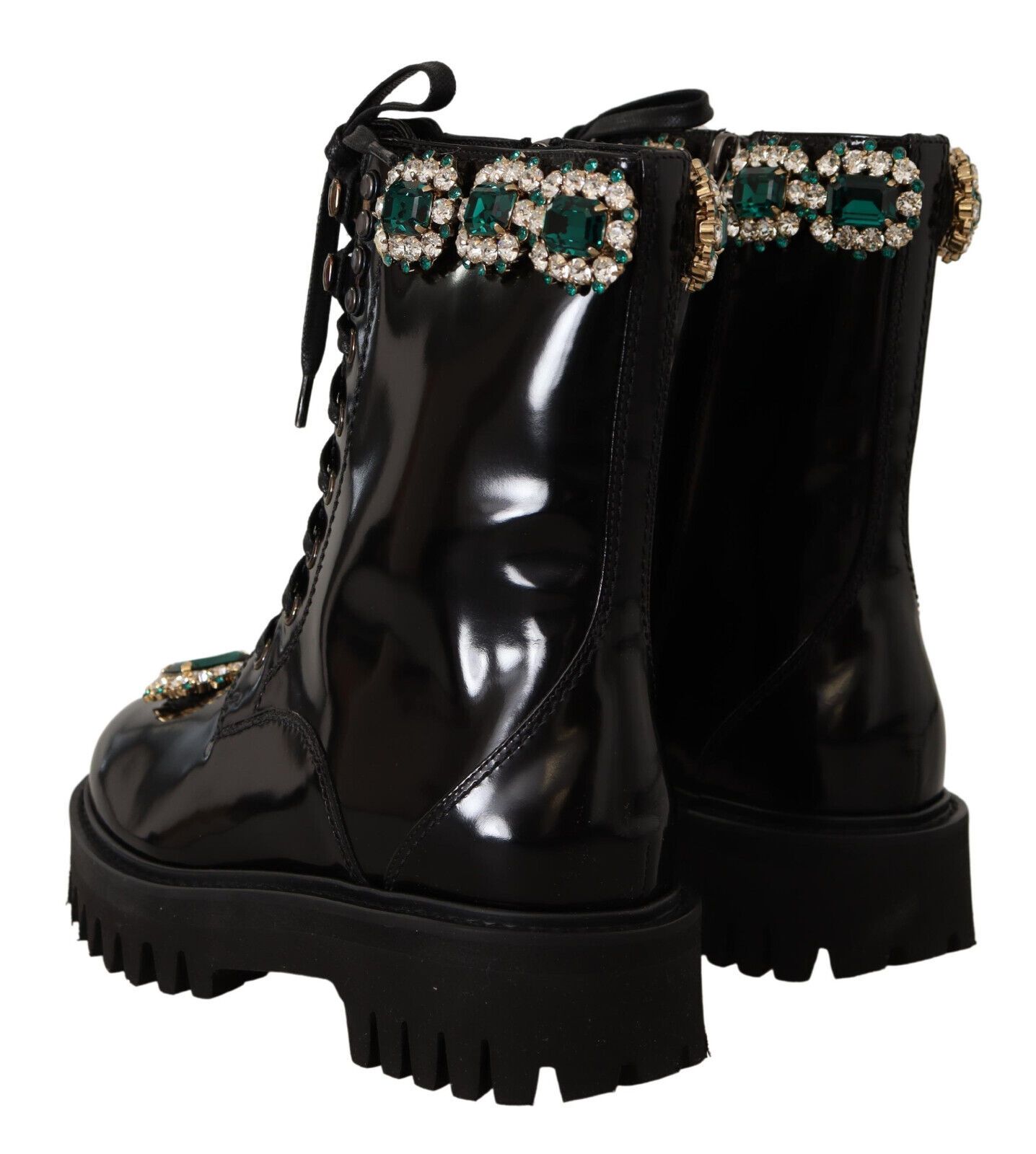 2028395.jpg Elegant Mid-Calf Combat Boots with Crystals - Image 5