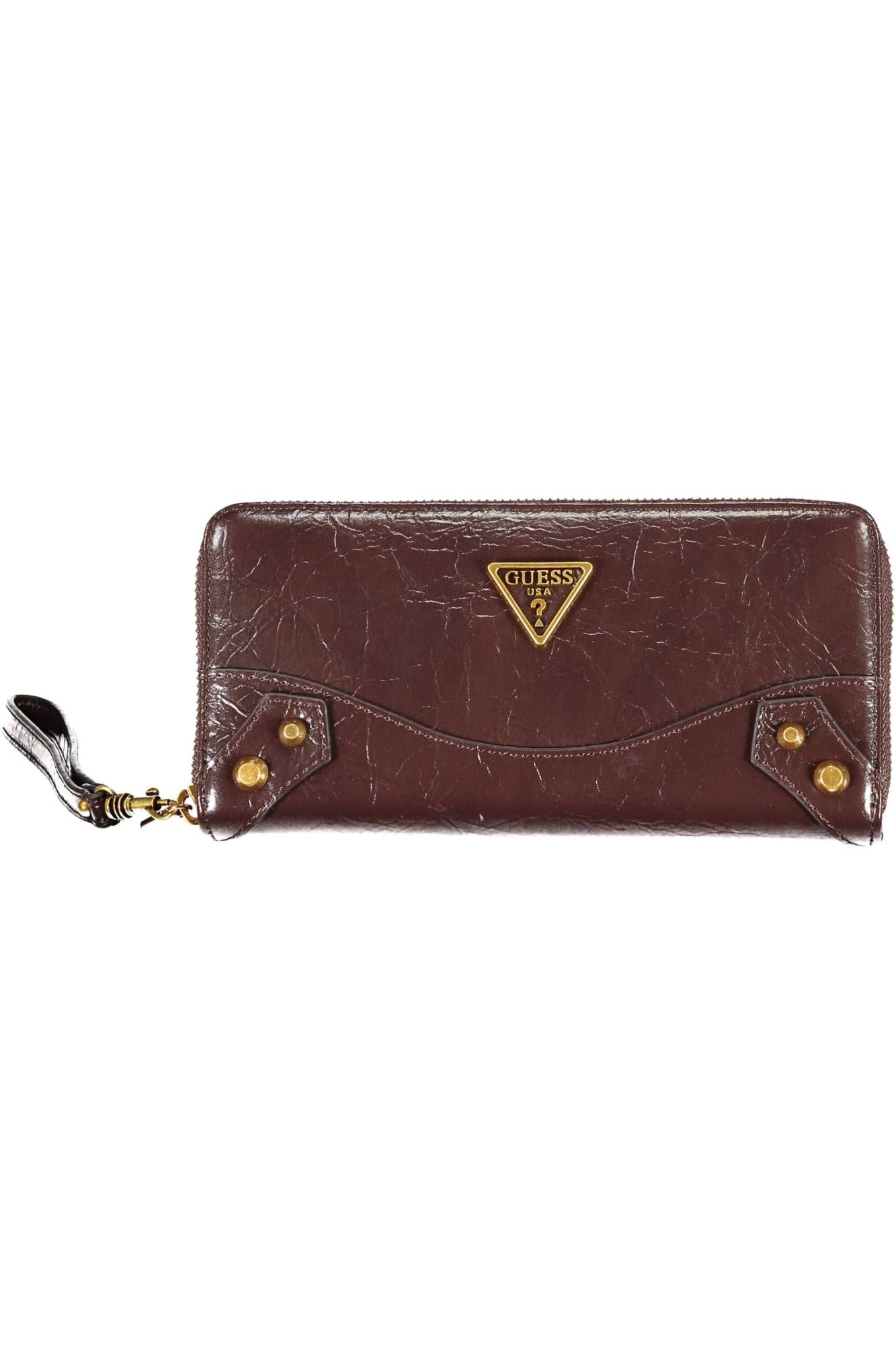 Brown Polyurethane Women Wallet