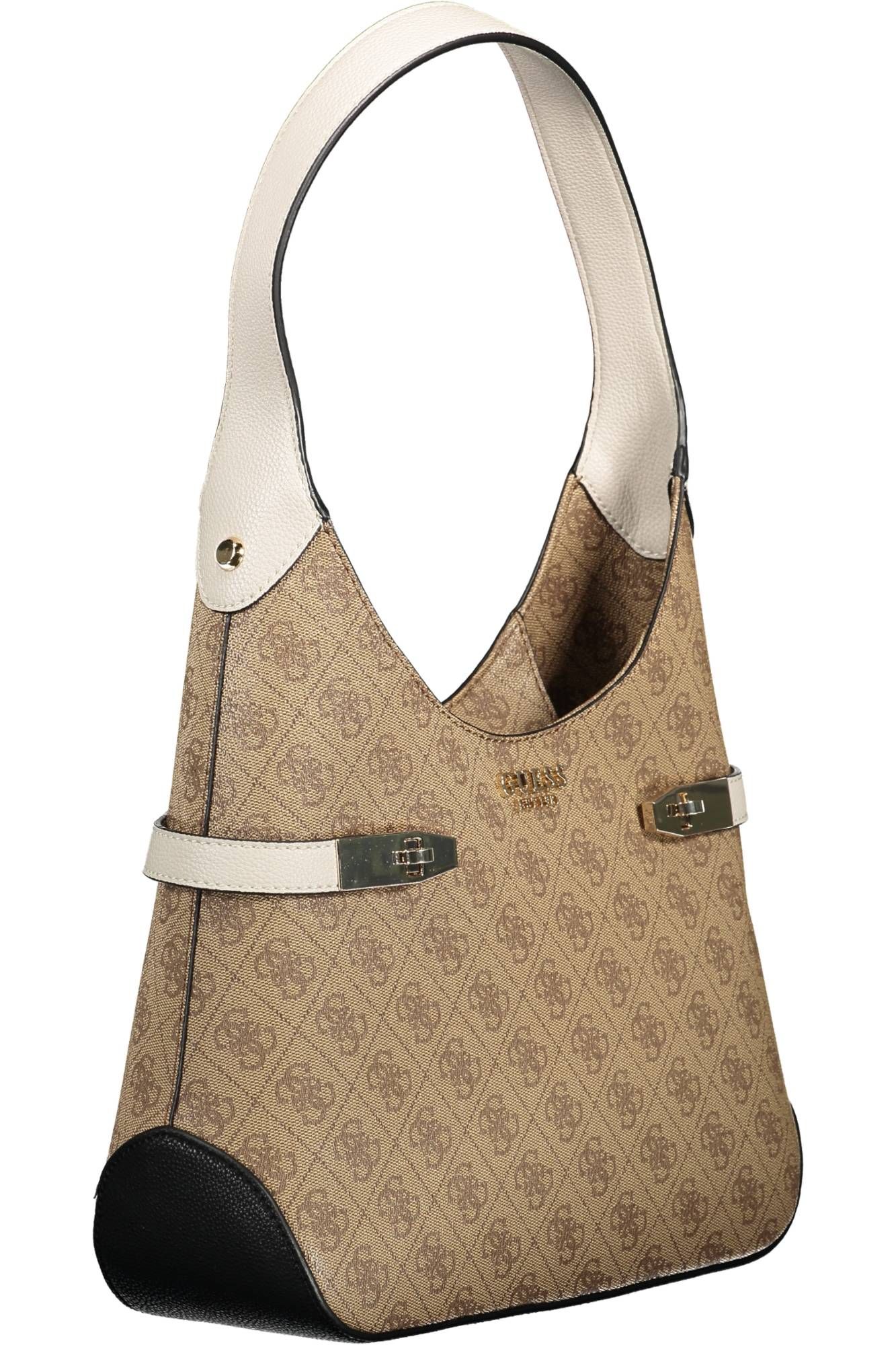2031649.jpg Beige Polyurethane Women Handbag - Image 3