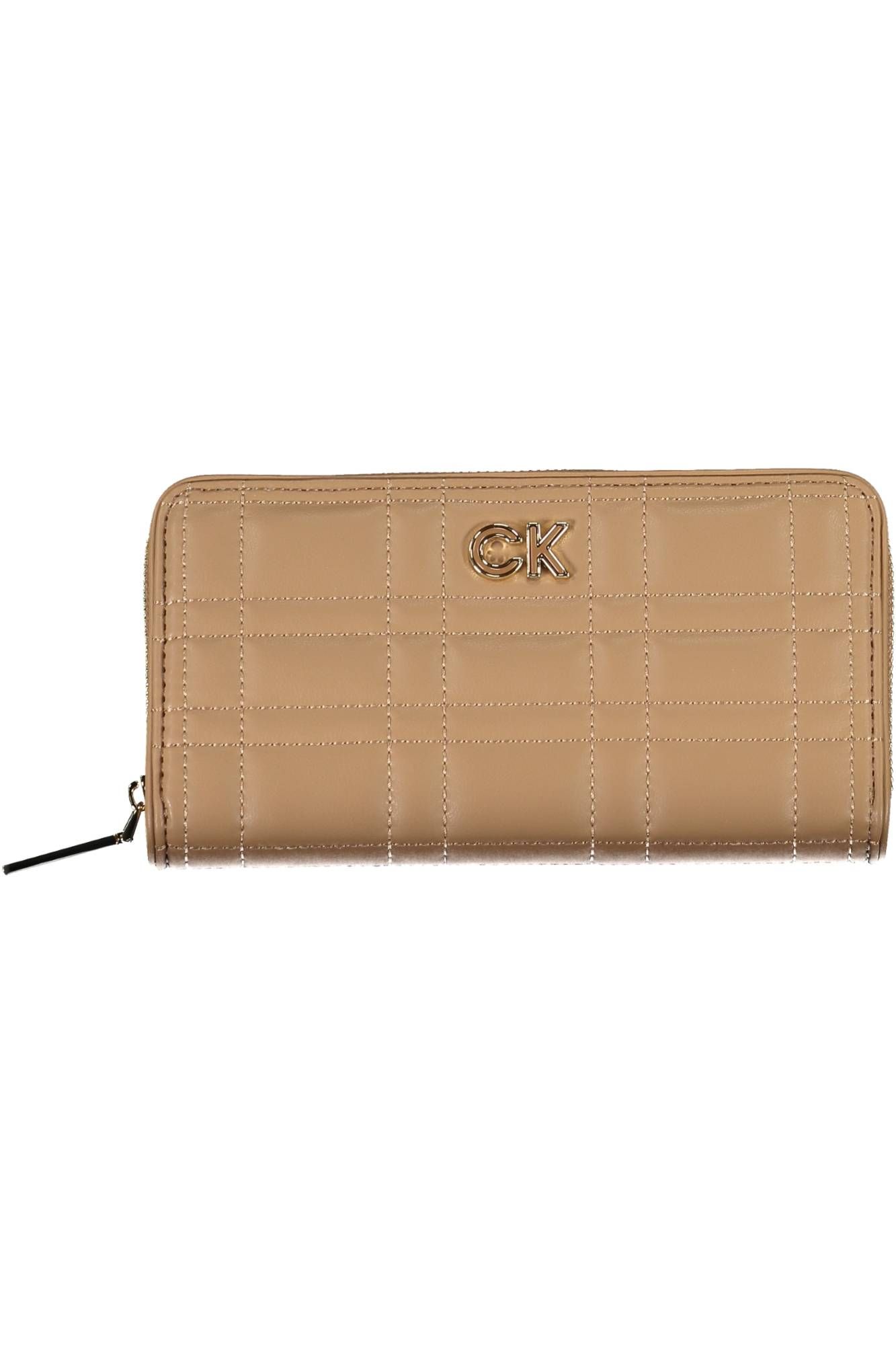 Beige Polyester Women Wallet