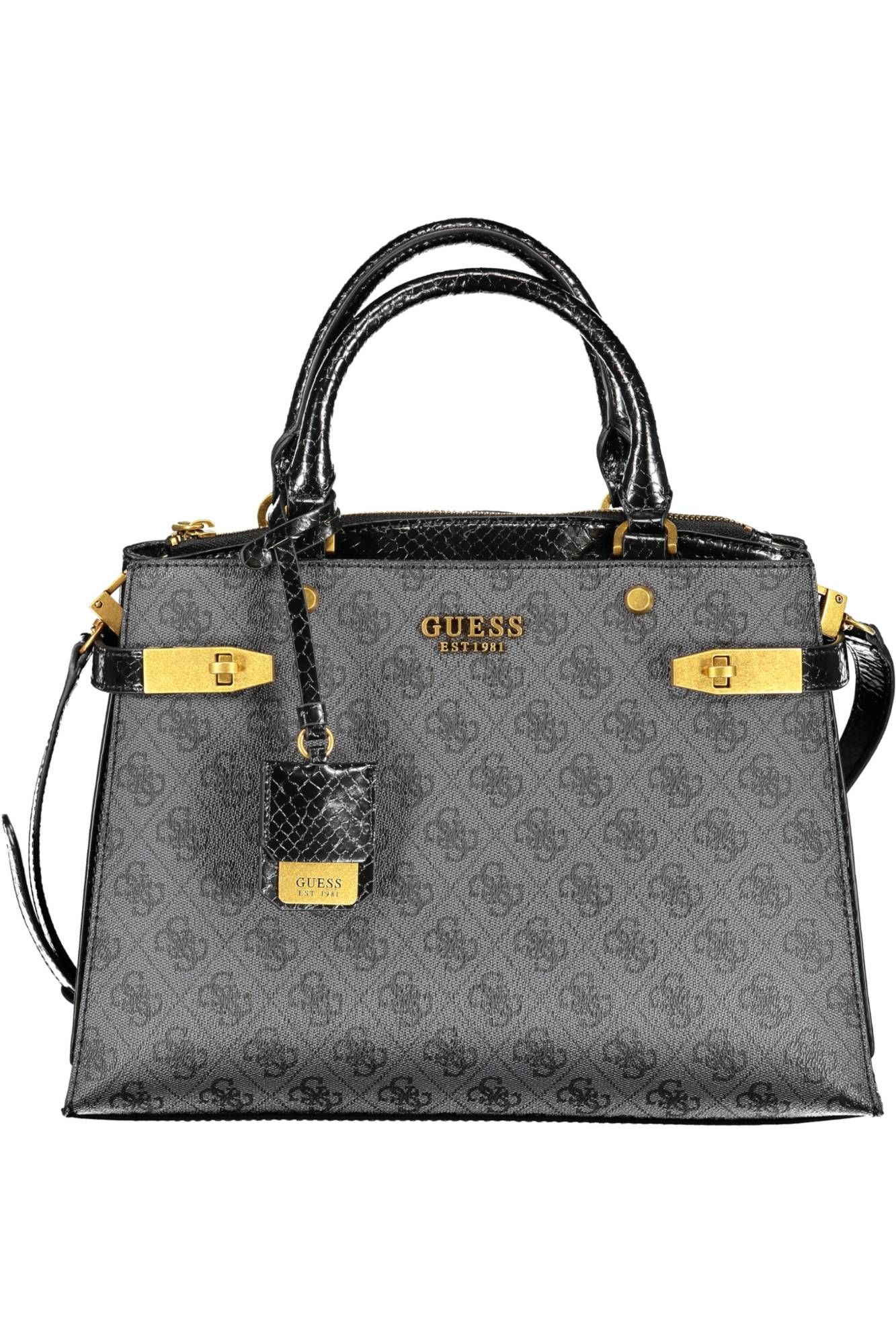 Black Cotton Women Handbag