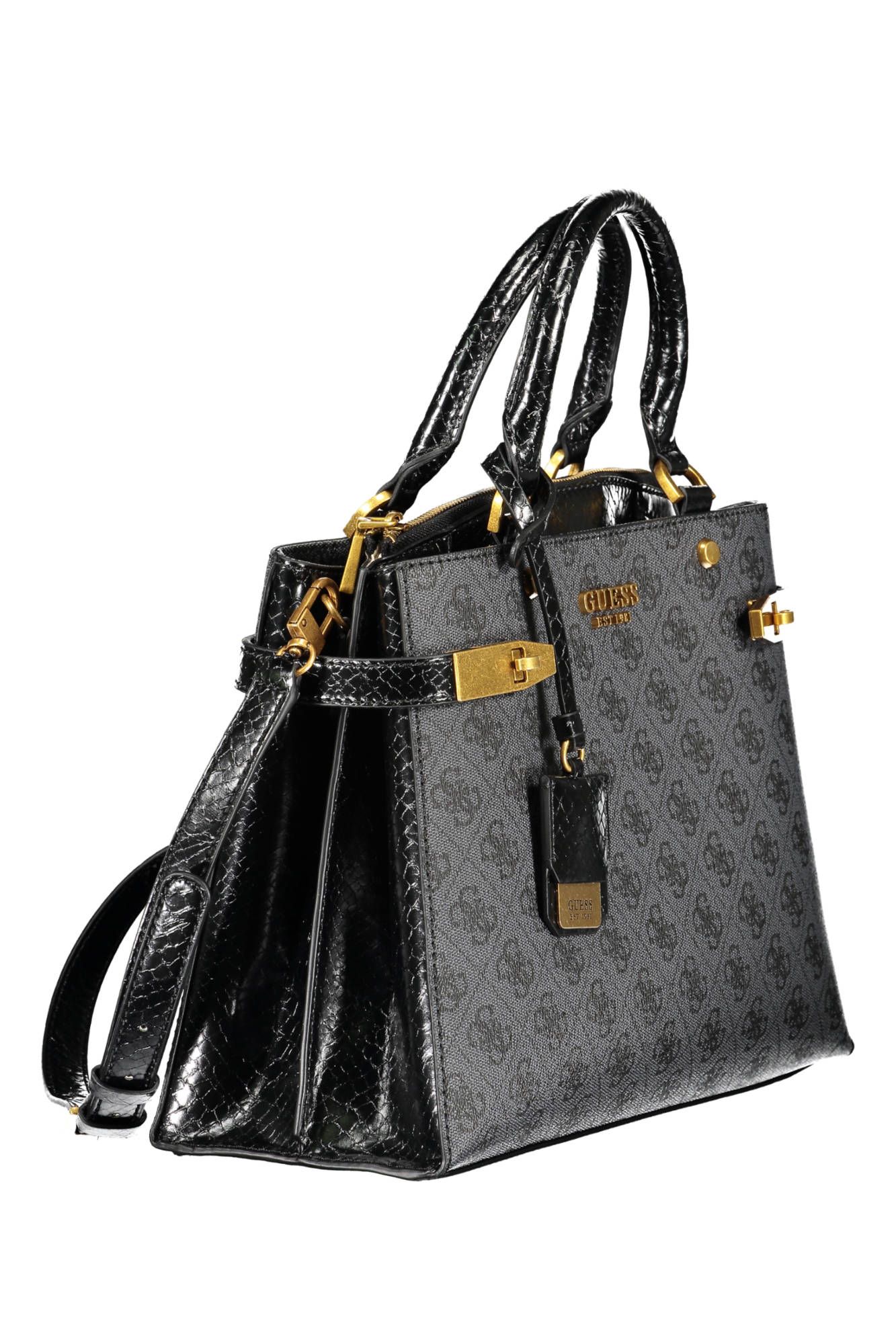 2032727.jpg Black Cotton Women Handbag - Image 3