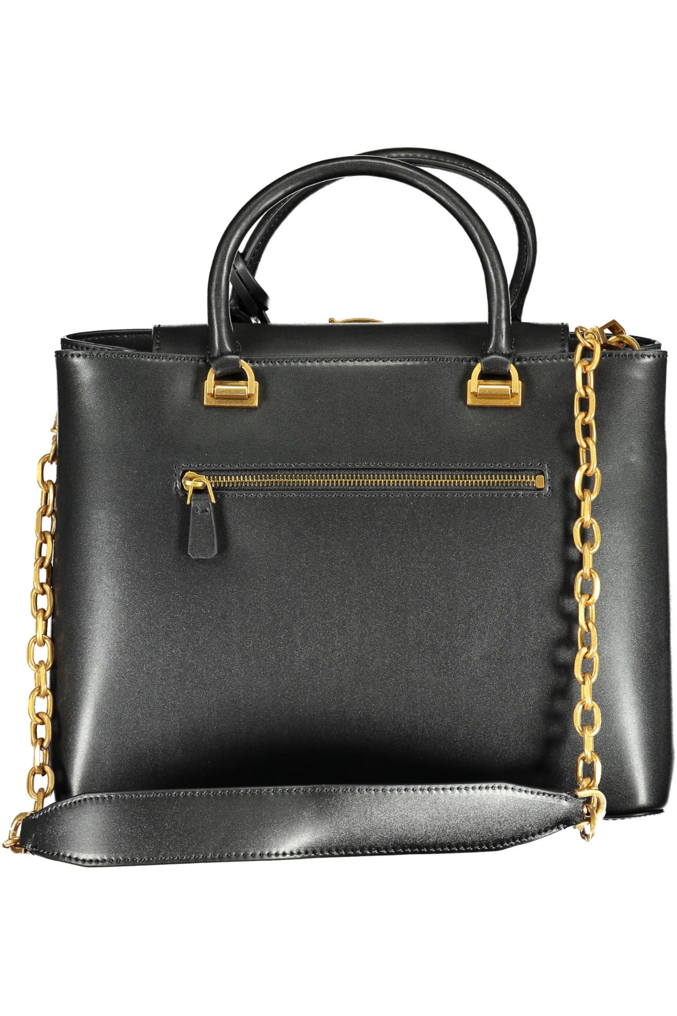 2033121.jpg Black Polyethylene Women Handbag - Image 2