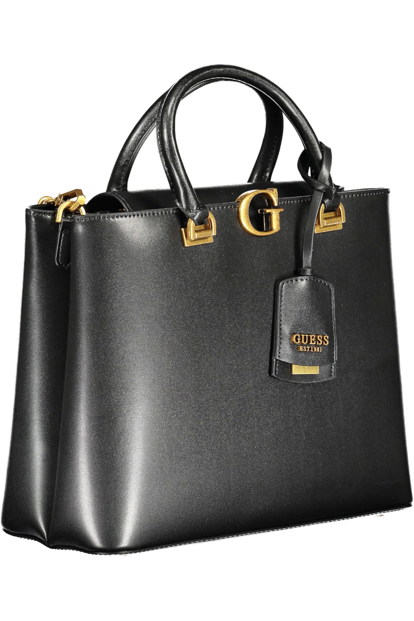 2033123.jpg Black Polyethylene Women Handbag - Image 3