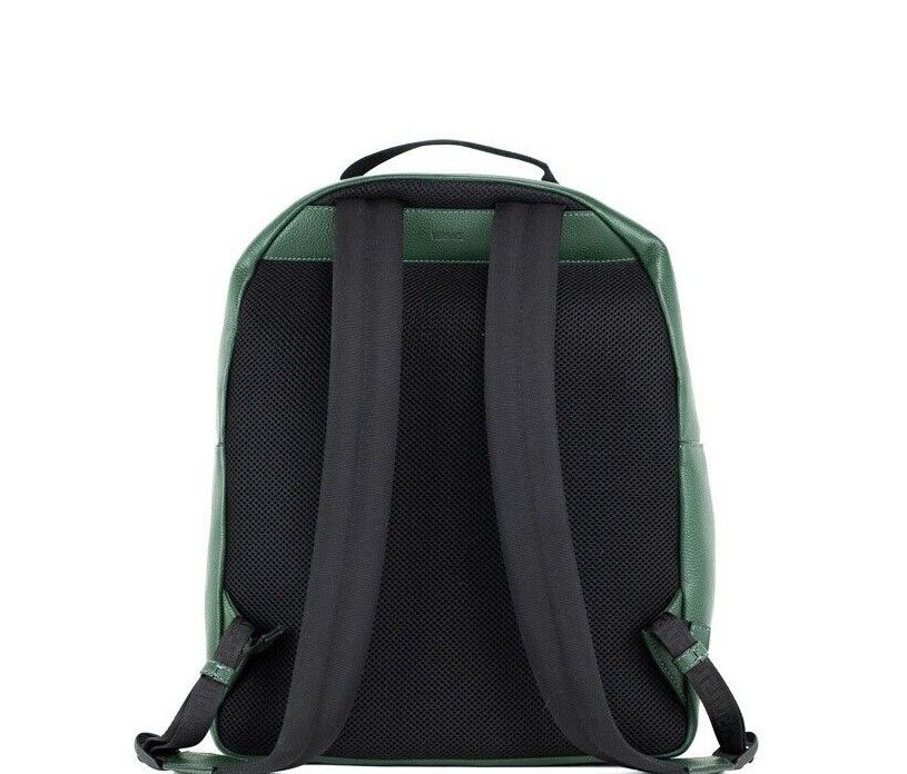 2040977.jpg Medusa Large Dark Green Grainy Calf Leather Shoulder Backpack Bookbag - Image 4