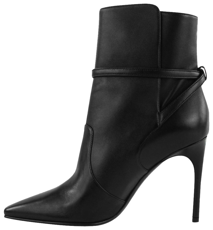 2041452.jpg Black Calfskin Women's Ankle Boot - Image 2