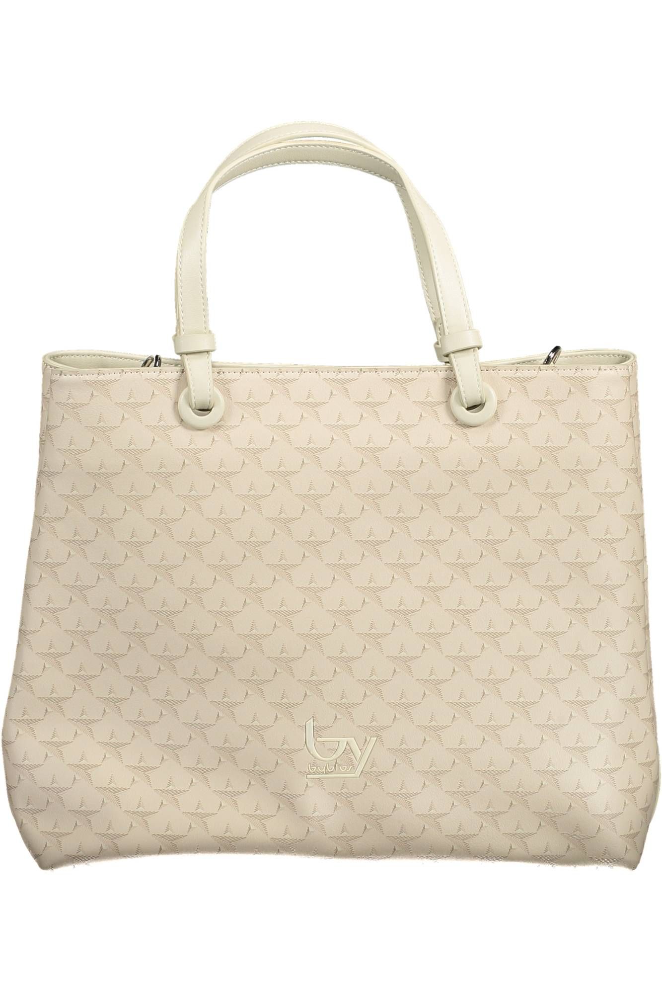 Beige PVC Women Handbag