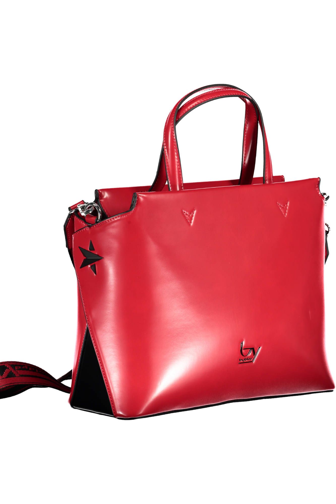 2059592.jpg Red Polyurethane Women Handbag - Image 3