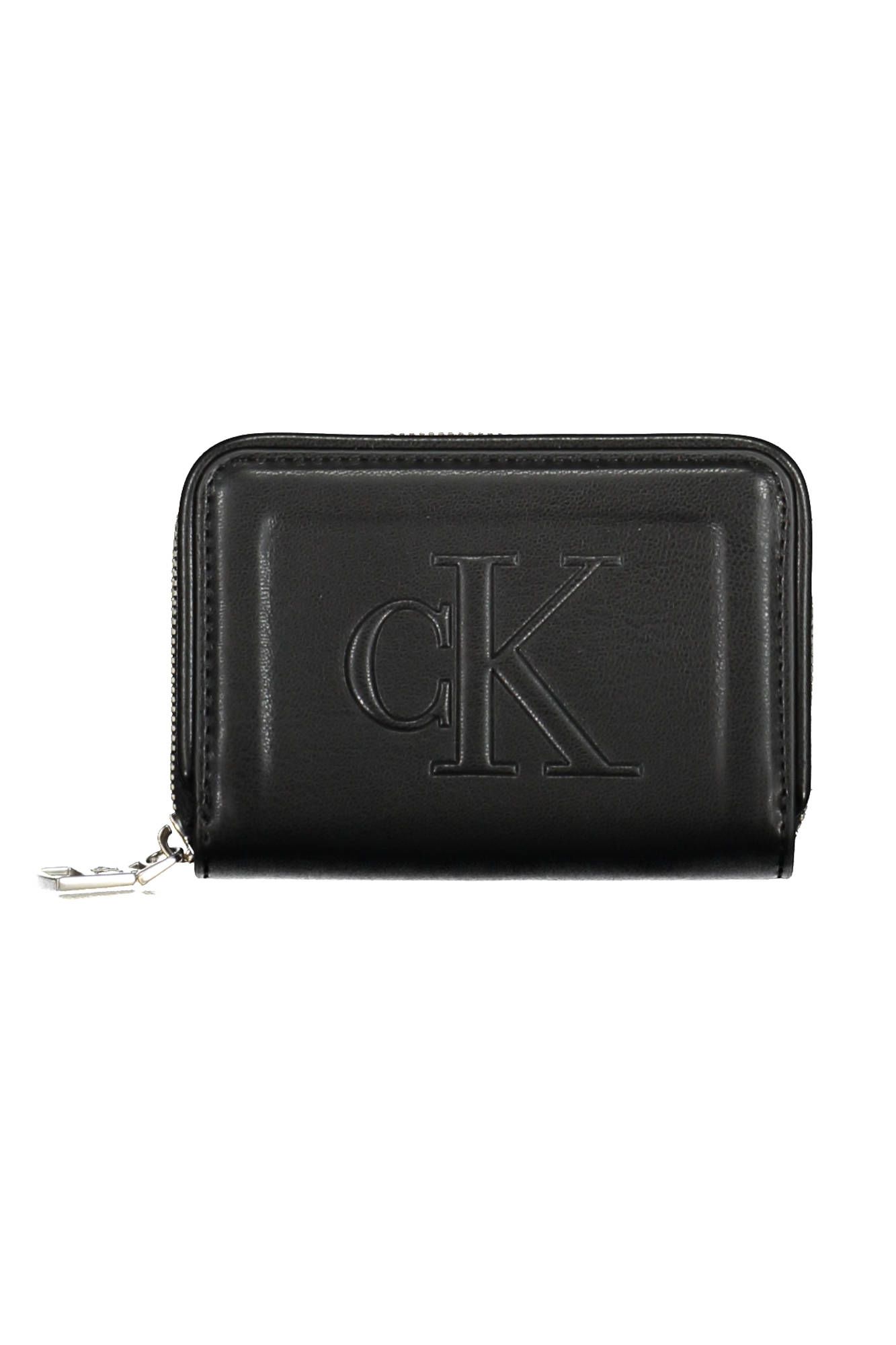 Black Polyurethane Women Wallet