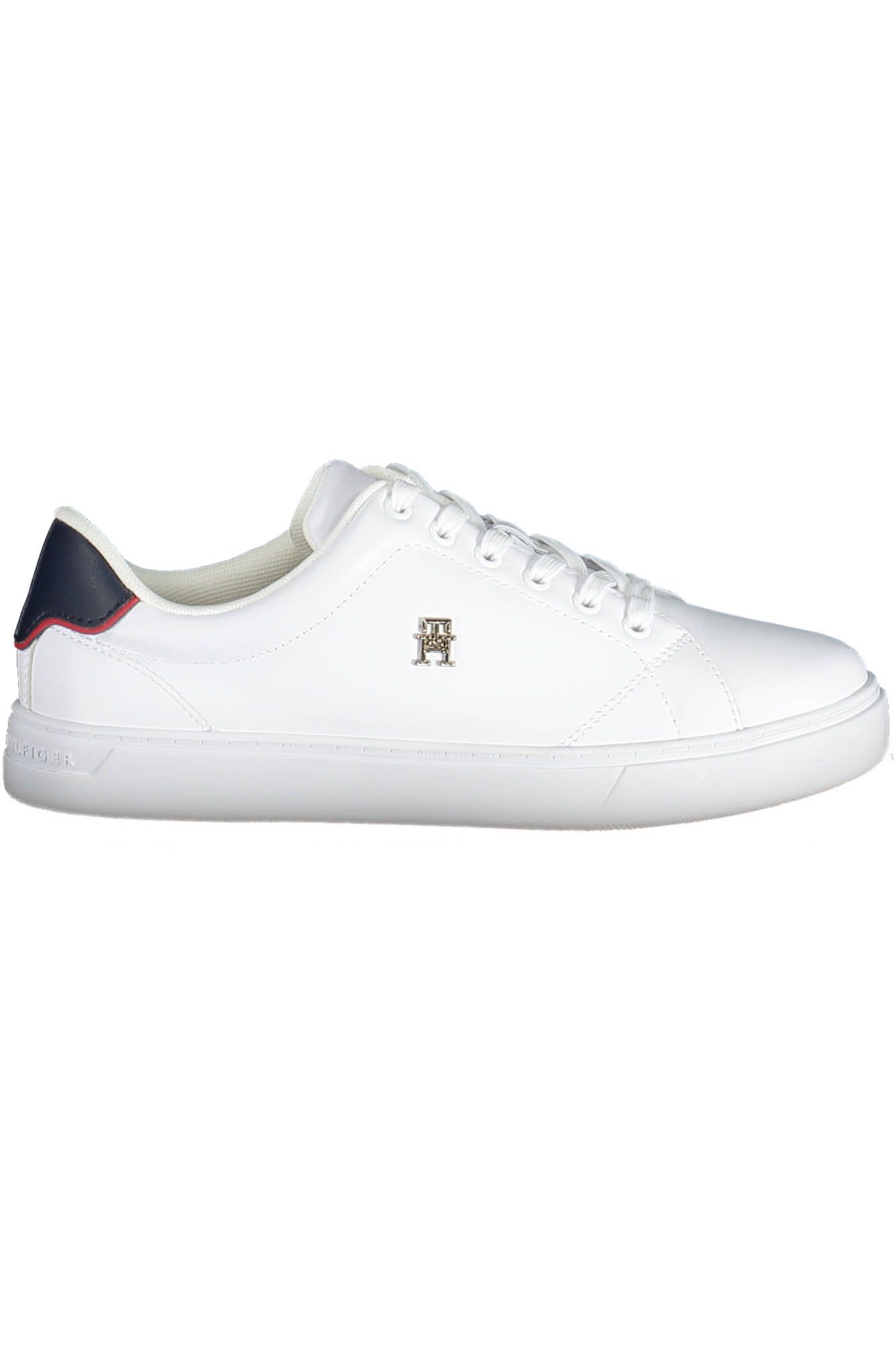 White Polyester Women Sneaker